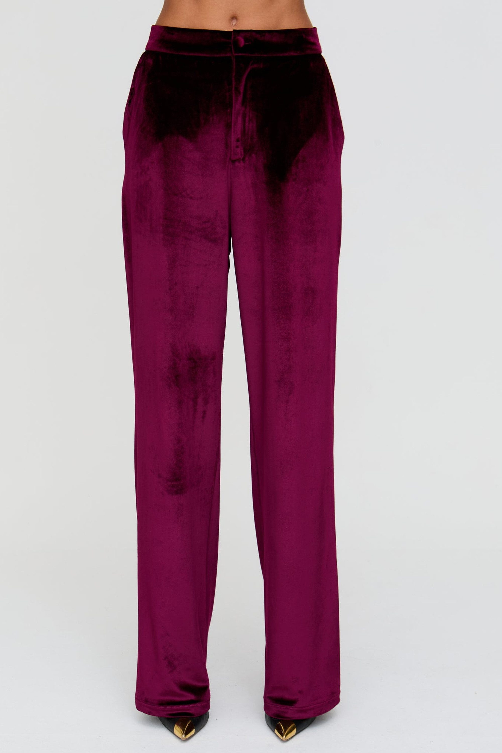 Lily and Lionel Jerseyhose Valerie Straight Leg Velvet Trouser Damen günstig online kaufen
