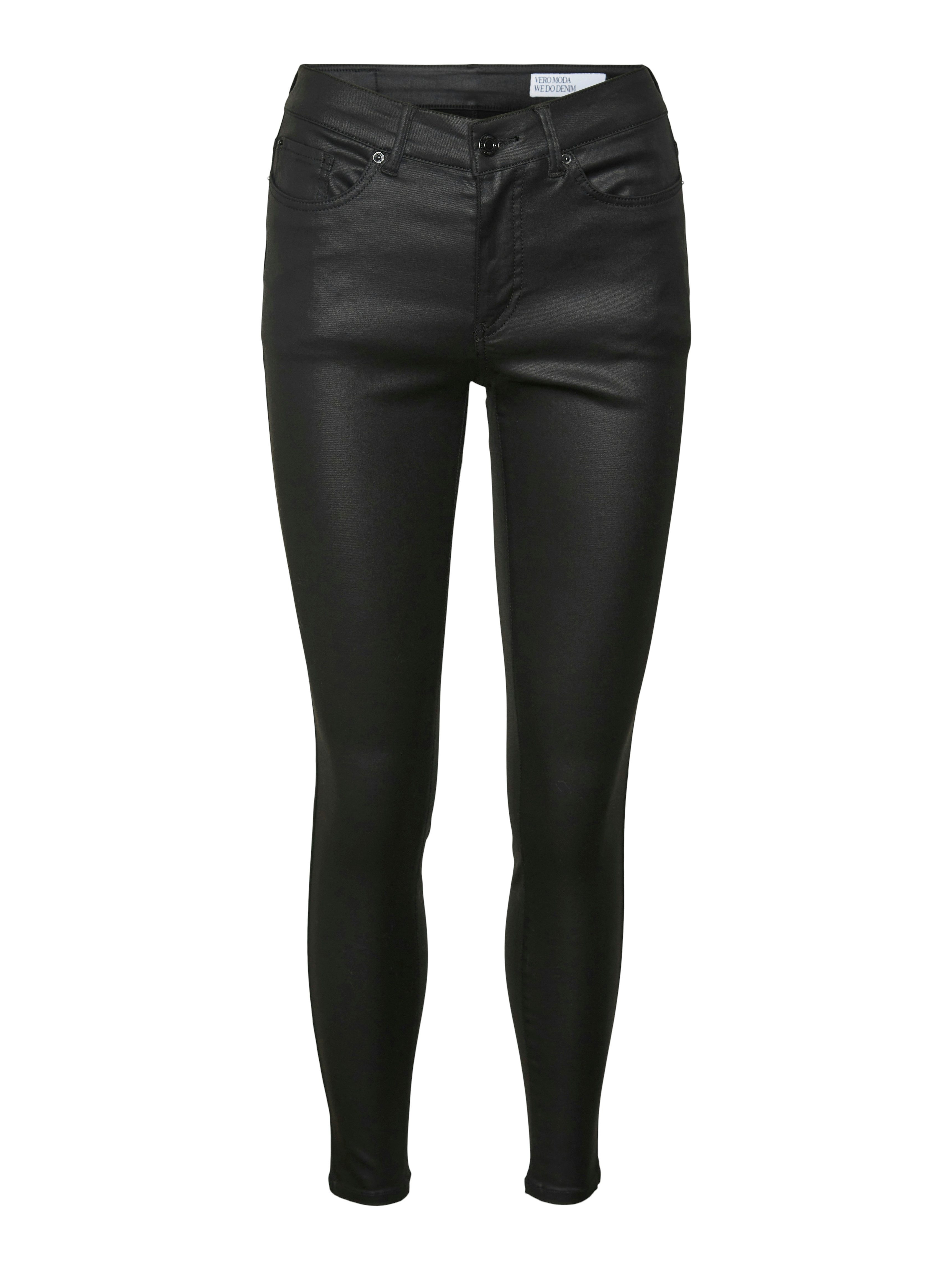 Skinny-fit-Jeans VMFLASH MR SKINNY COATED PANTS NOOS