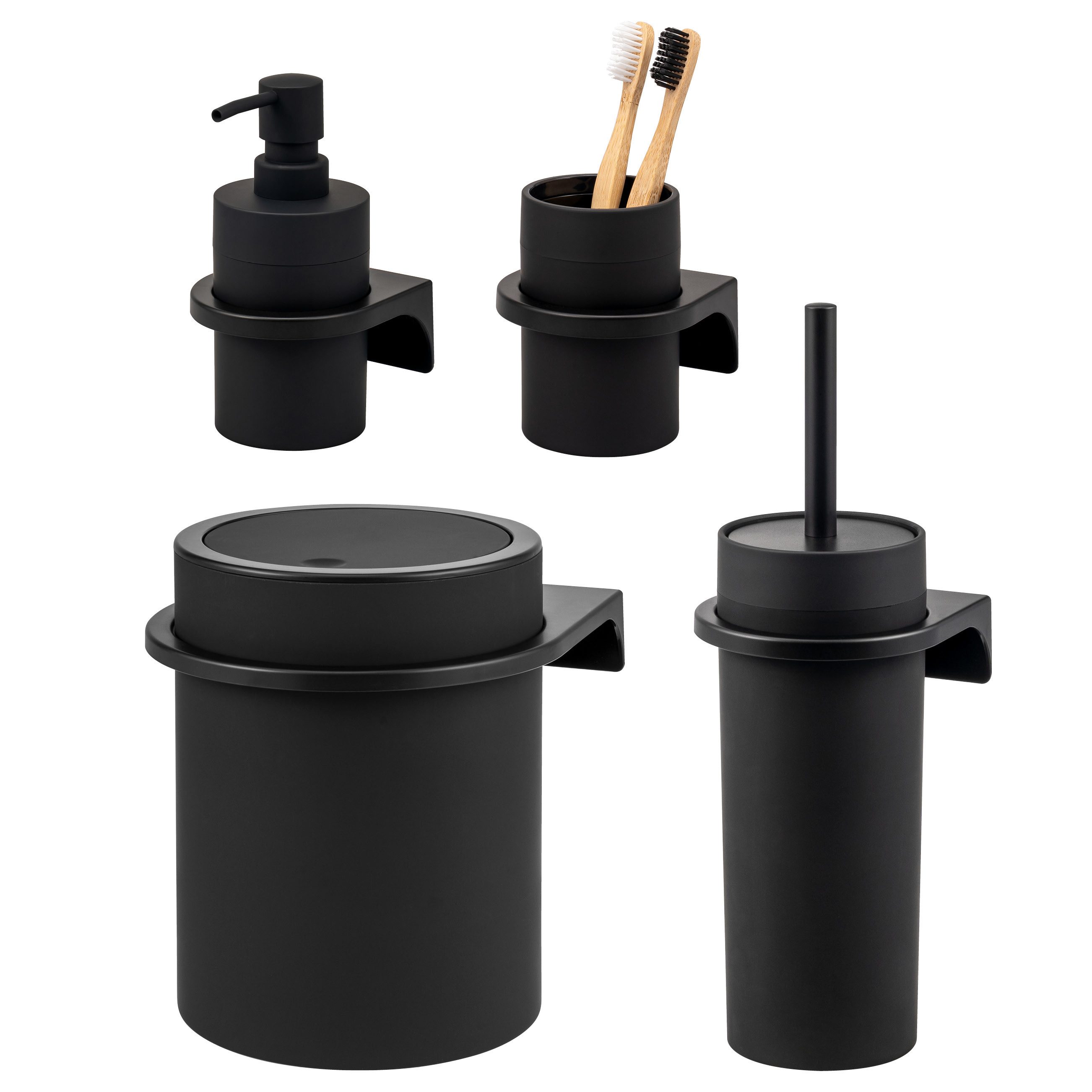 bremermann Badaccessoire-Set SAVONA 4tlg. Soft-Touch, 4 tlg.