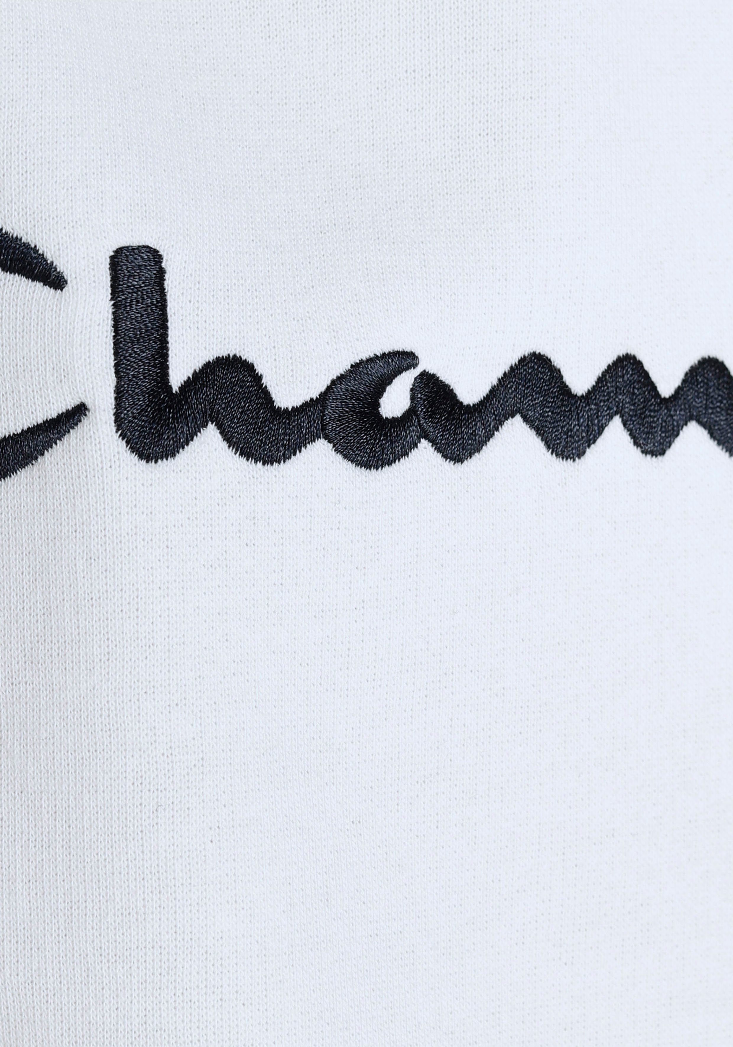 Champion Sweatshirt Classic Hooded weiß Sweatshirt Logo - für large Kinder