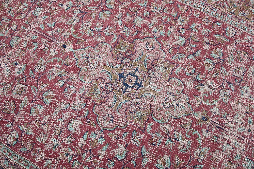 Teppich florales rot, · MARRAKESCH orientalisches · mm, Design riess-ambiente, rot Höhe: bunt 240x160cm rechteckig, OLD 10 Muster antik, Wohnzimmer