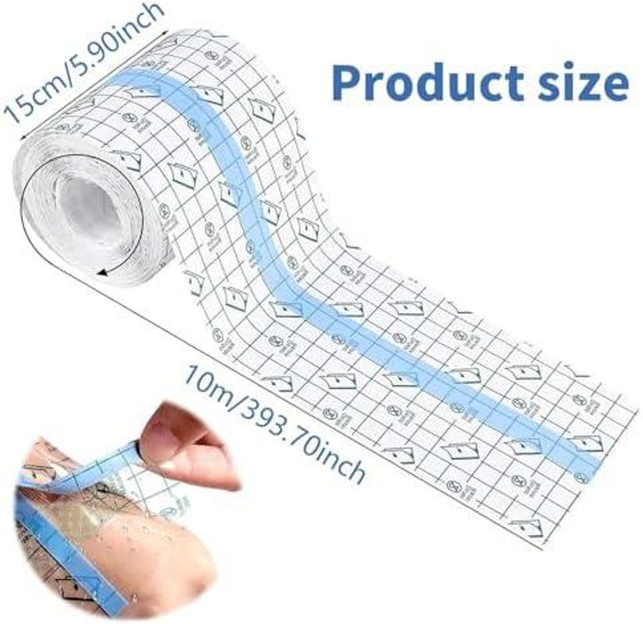 FELIXLEO Wundpflaster 2 Rollen Wasserdichte Duschpflaster 15cmx10m Transparent Tattoo Folie (1 St)