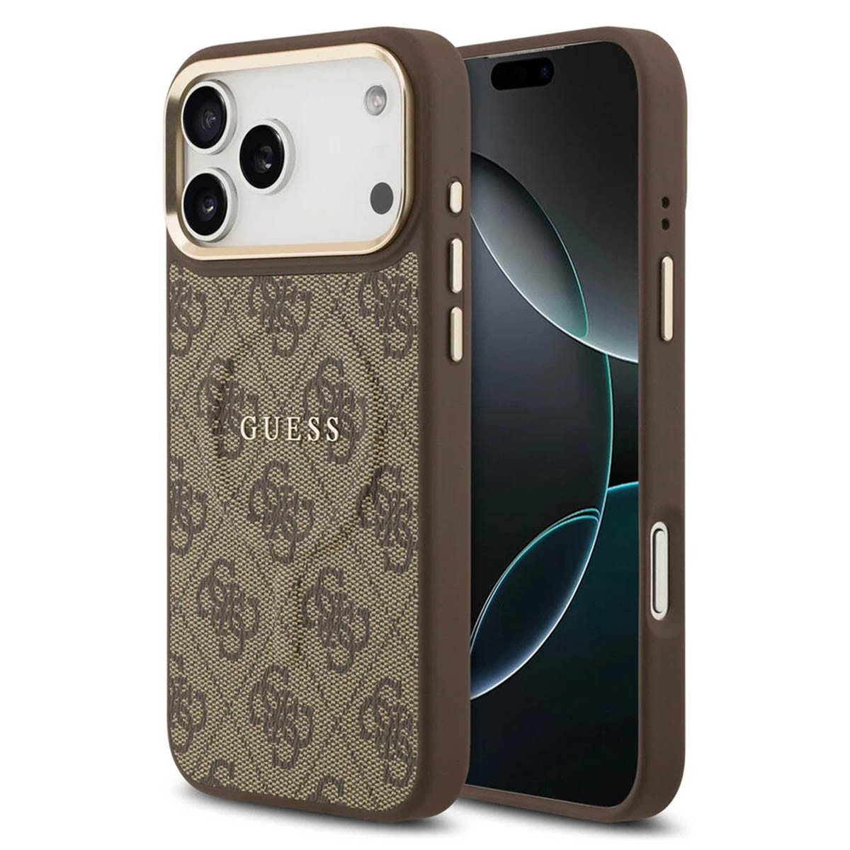 Guess Backcover Guess Classic 4G Logo Backcover MagSafe Apple iPhone 17 Pro - Braun
