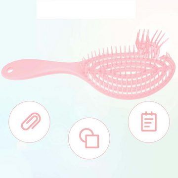 KIKI Haarkamm Haarbürste, Entwirrbürste Bürste für Locken & Lange Haare Rosa