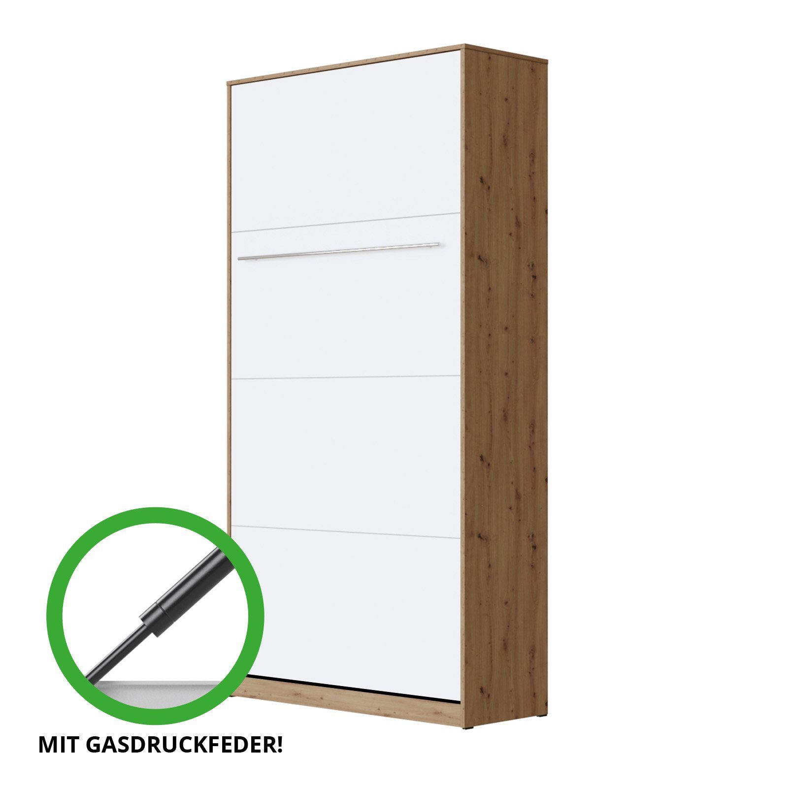 SMARTBett Schrankbett SMARTBett Standard 90x200 Vertikal/Hoch günstig online kaufen