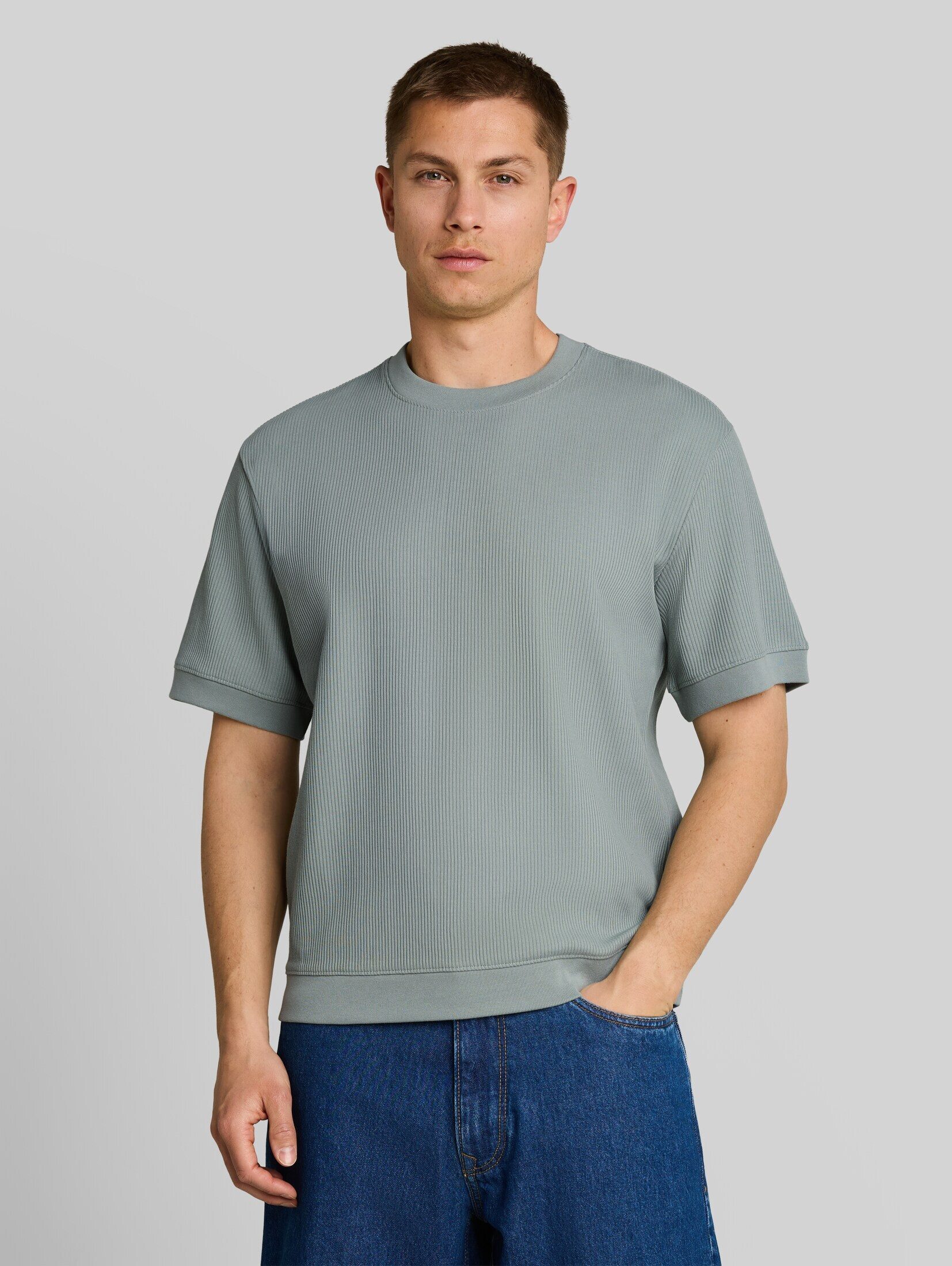 TOM TAILOR Denim Sweatshirt Strick & Sweatshirts Relaxed Fit T-Shirt im Sweatshirt-Style