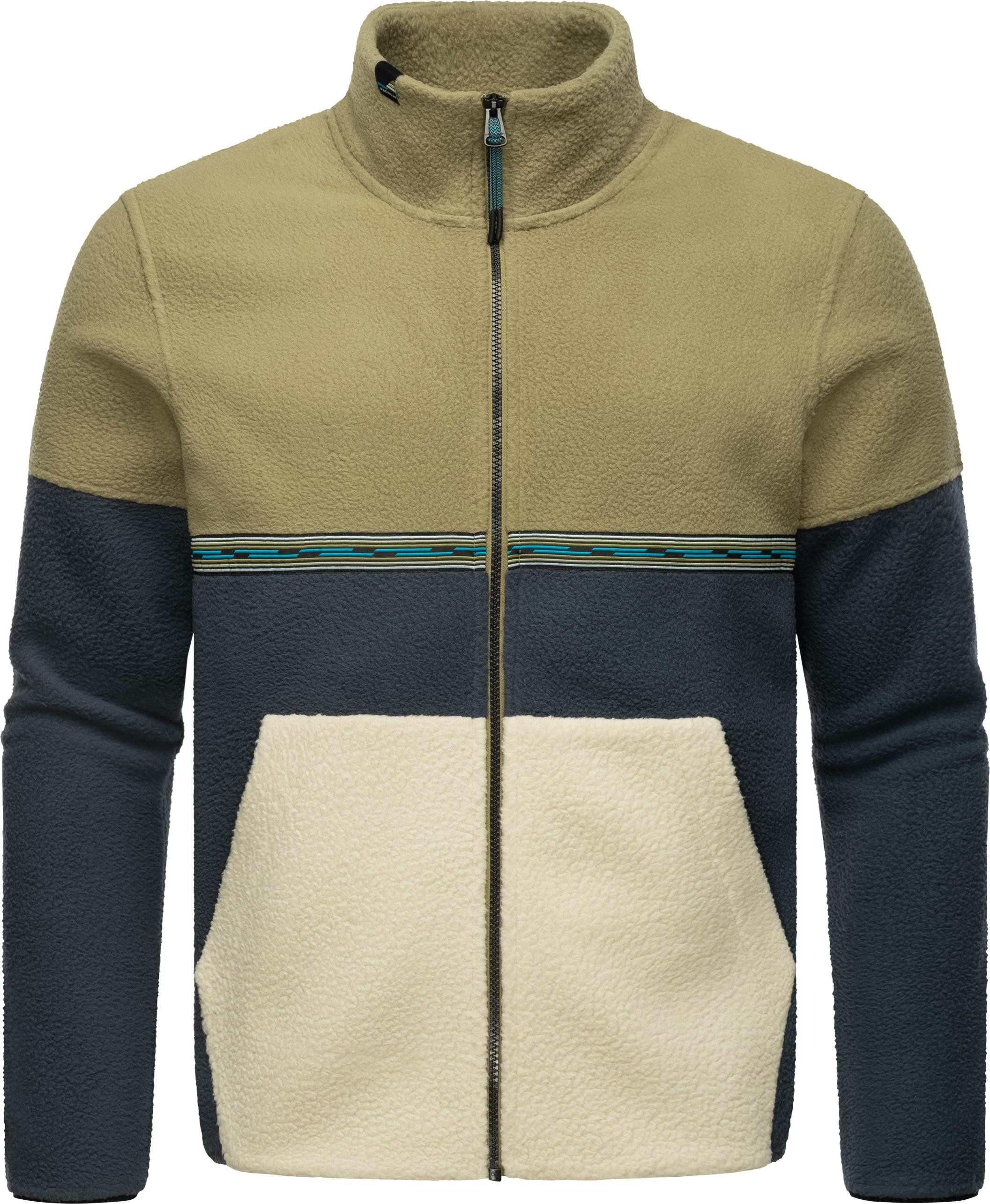 Ragwear Fleecejacke Lonndy Angesagte Herren Plüschjacke mit hohem Kragen günstig online kaufen