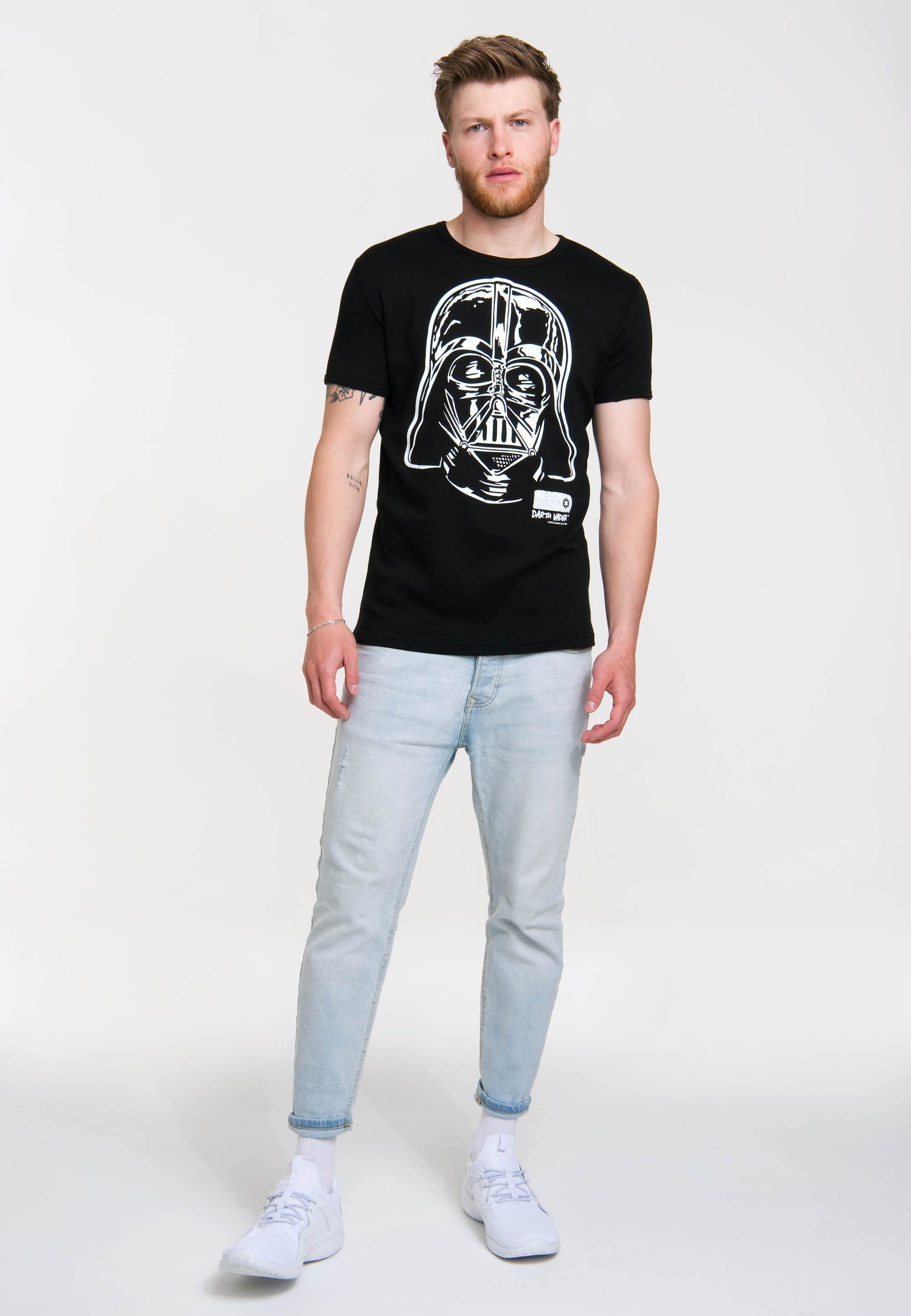 lizenziertem T-Shirt Wars mit LOGOSHIRT Star Originaldesign