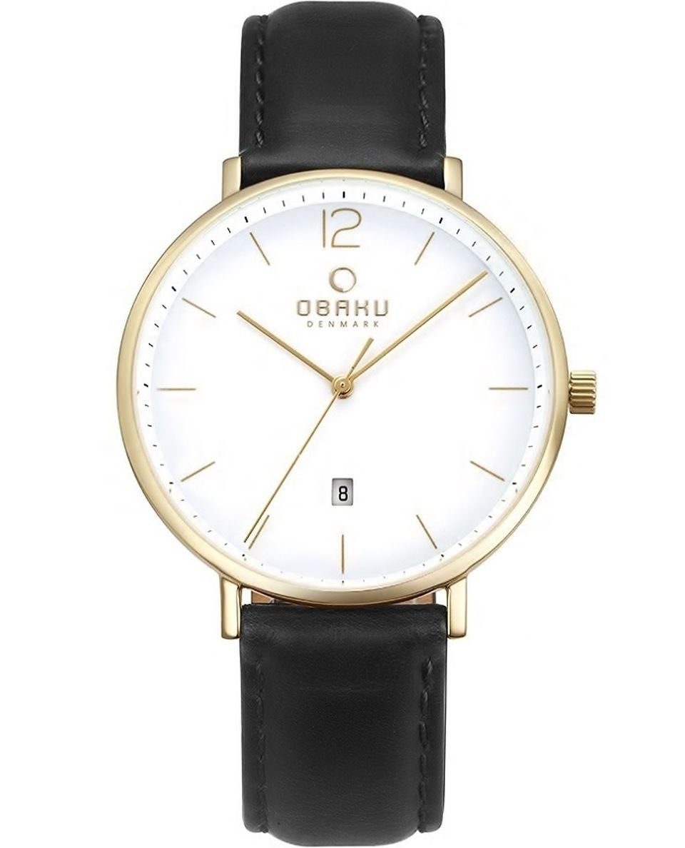 Obaku Quarzuhr Obaku V181GDGWRB Herrenuhr Toft