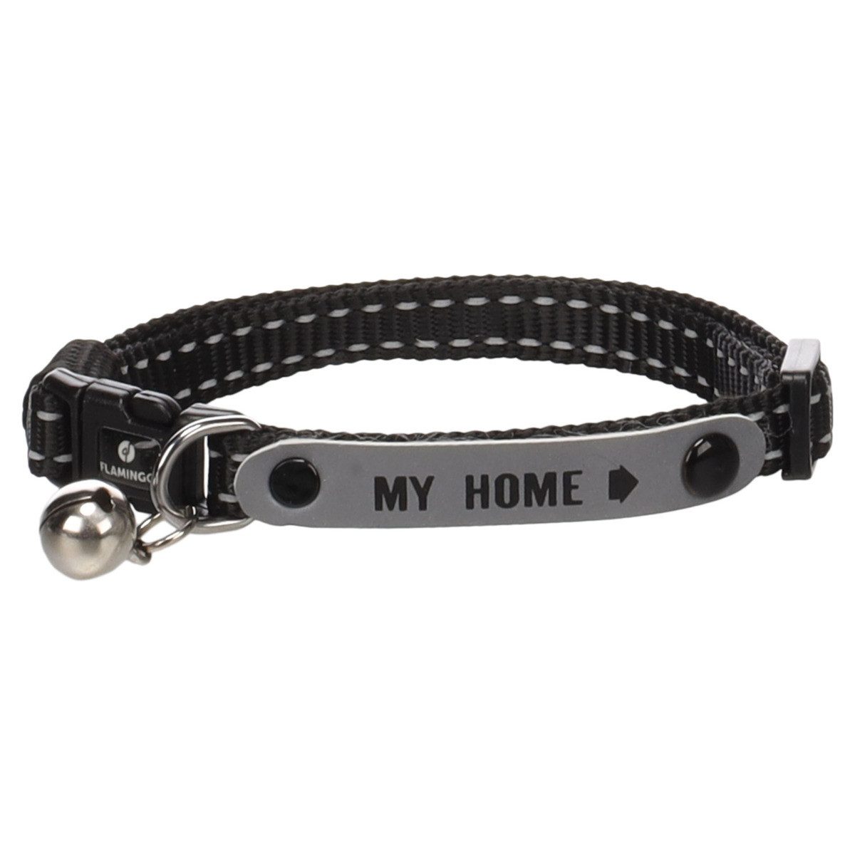 Flamingo Katzen-Halsband Katzen Halsband Jaggo schwarz