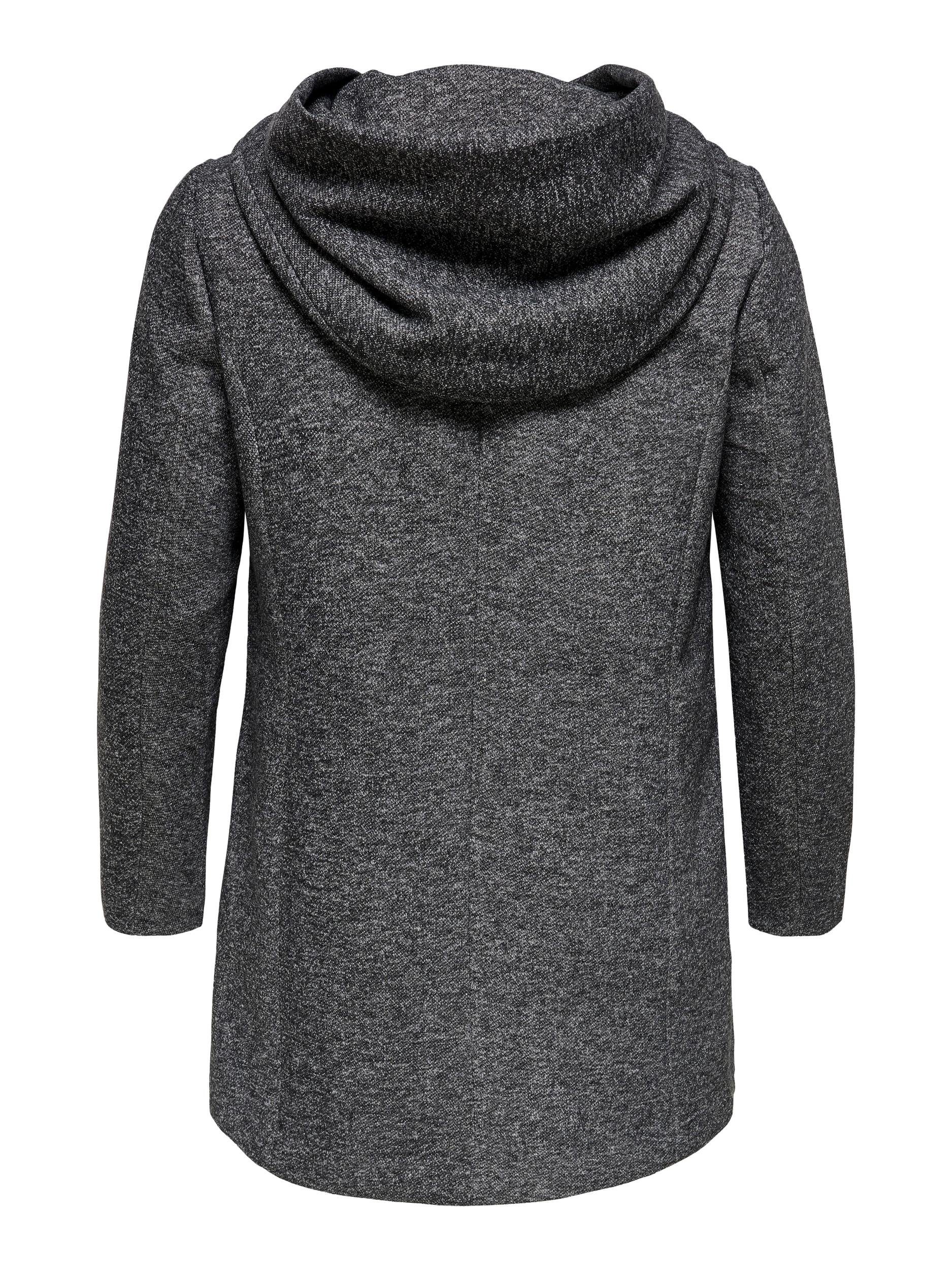 ONLY CARMAKOMA Kurzmantel Grey Melange COAT OTW Dark CARSEDONA LIGHT NOOS