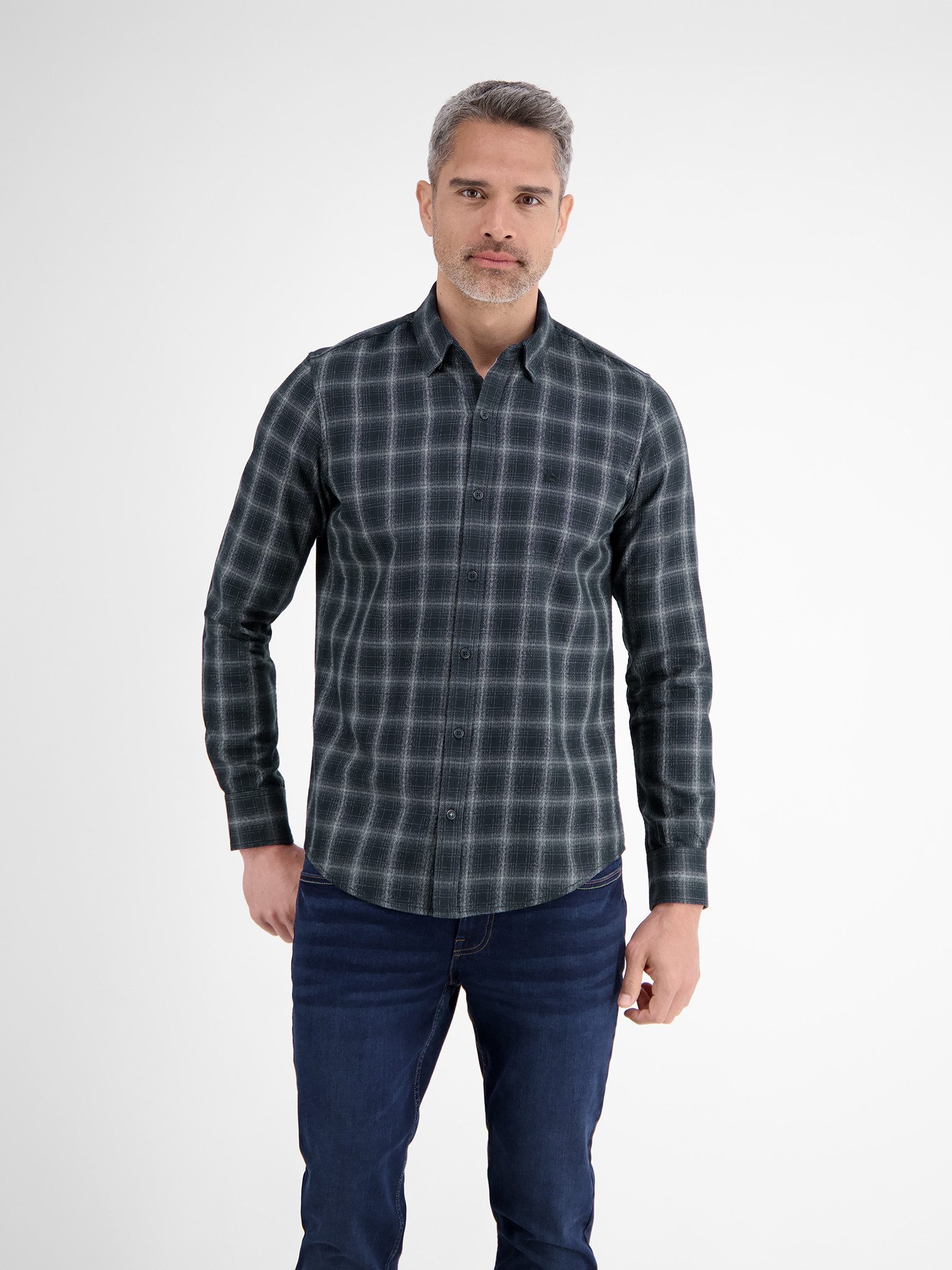 LERROS Karohemd langarm, mit Knopfleiste günstig online kaufen