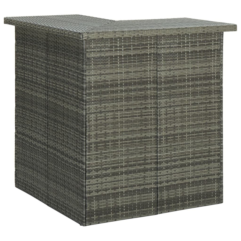 vidaXL Esstisch Eck-Bartisch Grau 100x50x105 cm günstig online kaufen