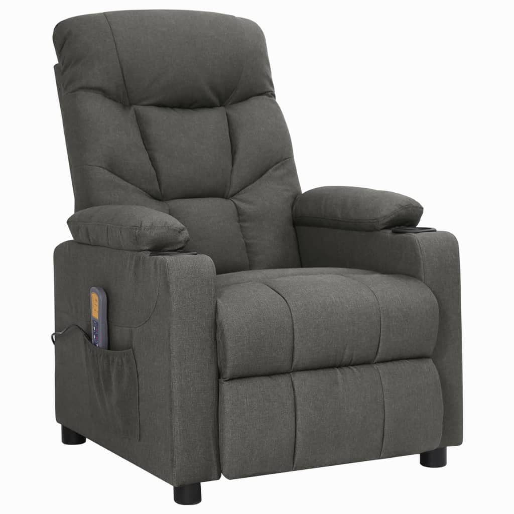 vidaXL Massagesessel Massagesessel mit Aufstehhilfe Dunkelgrau günstig online kaufen