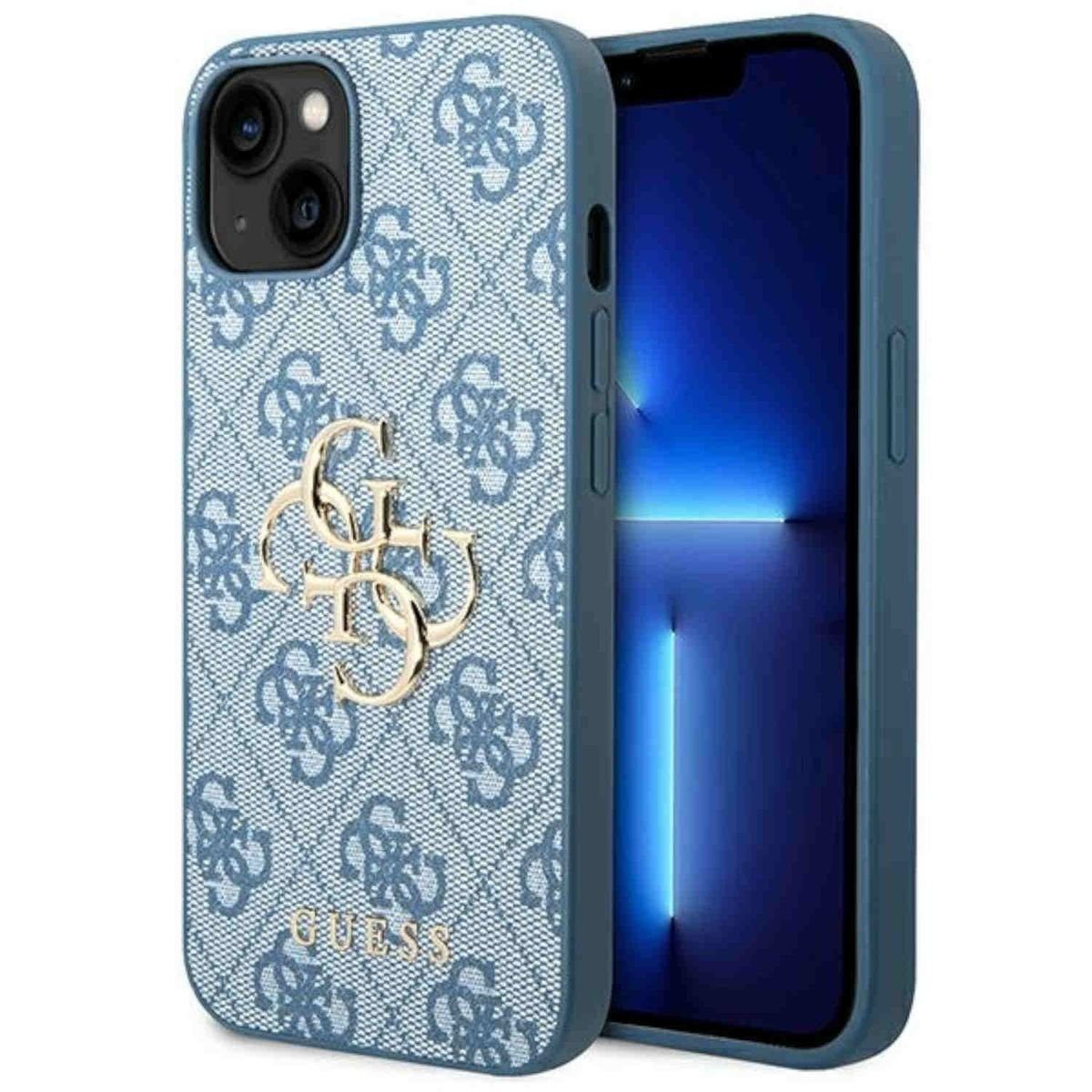 Guess Handyhülle »Guess Big Metal Logo Collection Apple iPhone 14 Plus Hard  Case Cover Schutzhülle Blau« online kaufen | OTTO