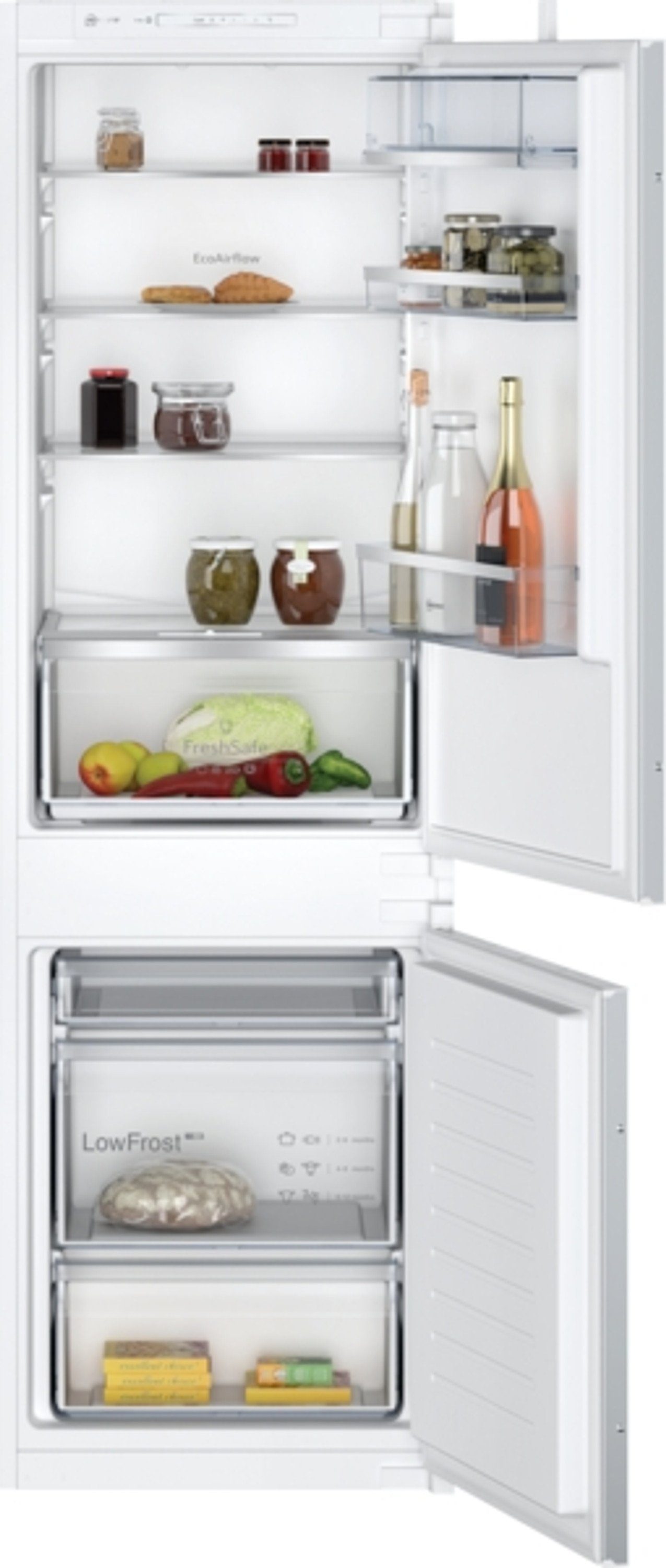 NEFF Einbaukühlgefrierkombination N 50 KI5862SE0S, 177 cm hoch, 54 cm breit