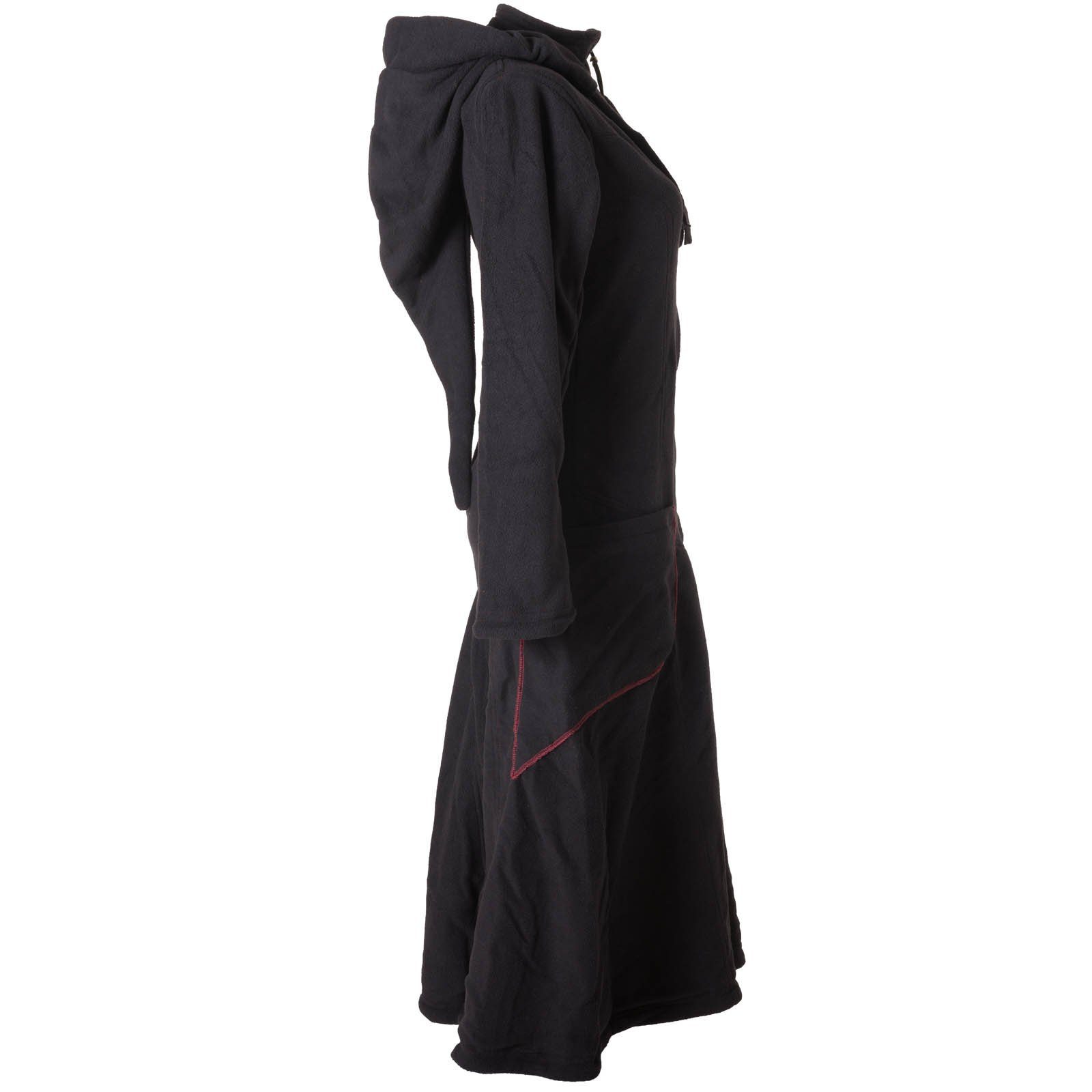 Vishes Langmantel Langer, warmer Fleece Mantel mit Zipfelkapuze Elfen, Boho günstig online kaufen