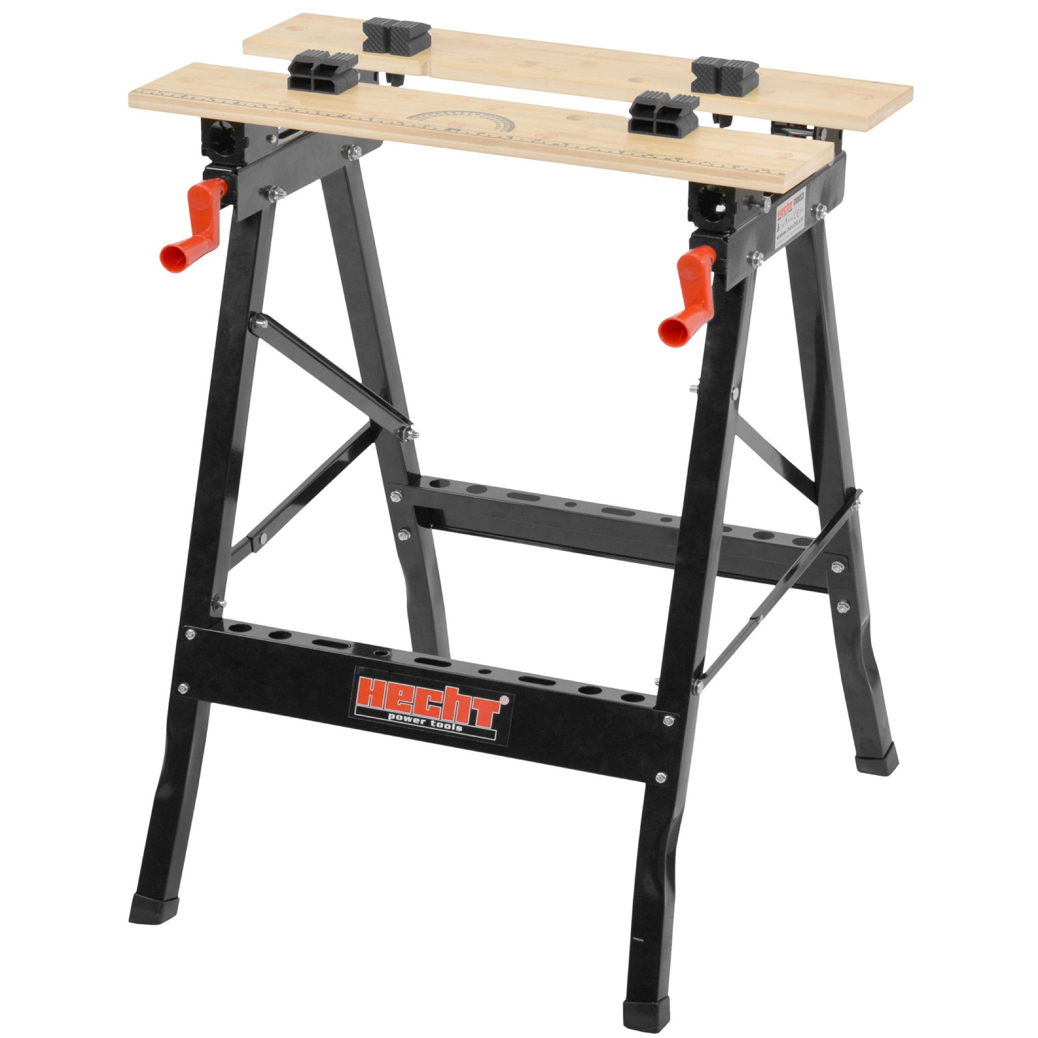 Hecht Werkbank klappbar 100 kg Tragkraft bis 12 cm Spannweite, 650 x 120 x 16 mm Arbeitsplatten