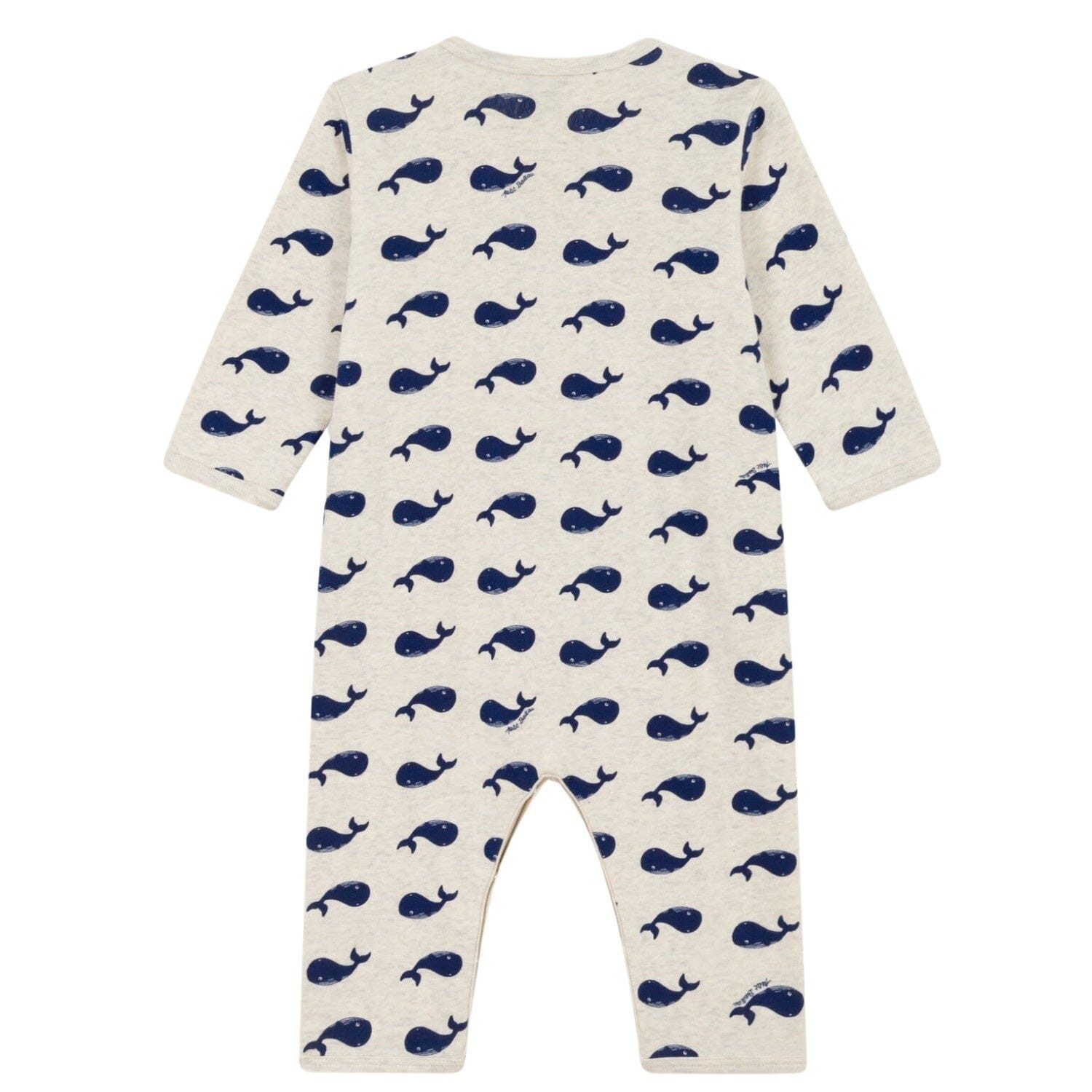 Petit Bateau Strampler Petit Bateau Baby-Strampler fußlos mit Walmotiv