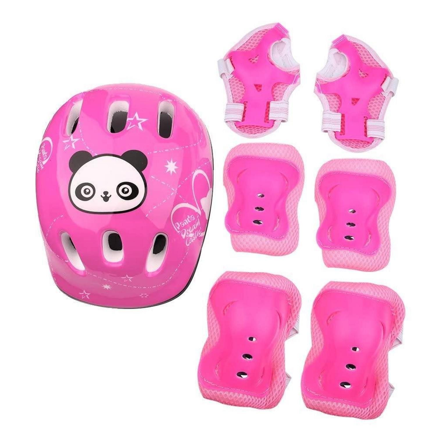 LuxusKollektion Skateboard Schutzausrüstung Set Kinder Rosa 7 Teile (7-St)