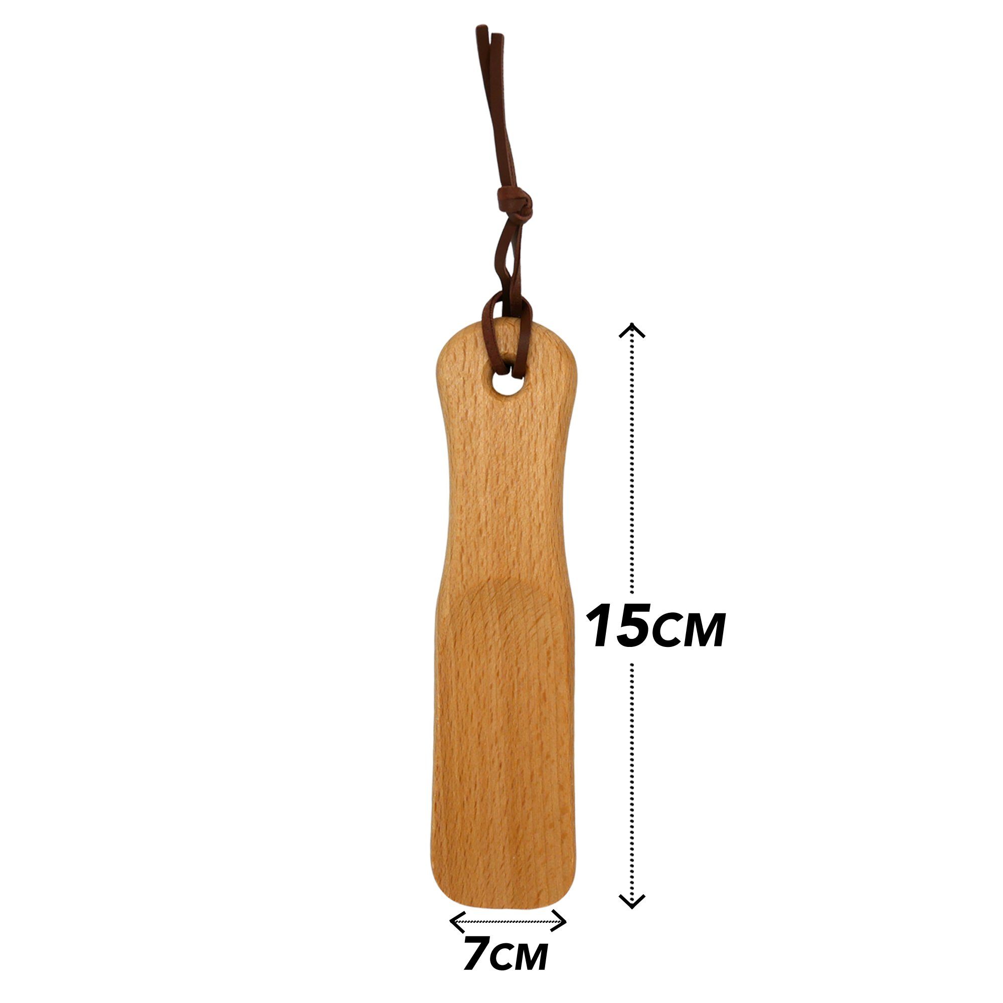 SOHFA Schuhlöffel Schuhlöffel Lang 63cm Buchenholz Extra Stabil (1 Stück, 1-tlg., für Kinder, Jugendliche und Erwachsene), Schuhanzieher Holz für Senioren – Bild 2 von 5