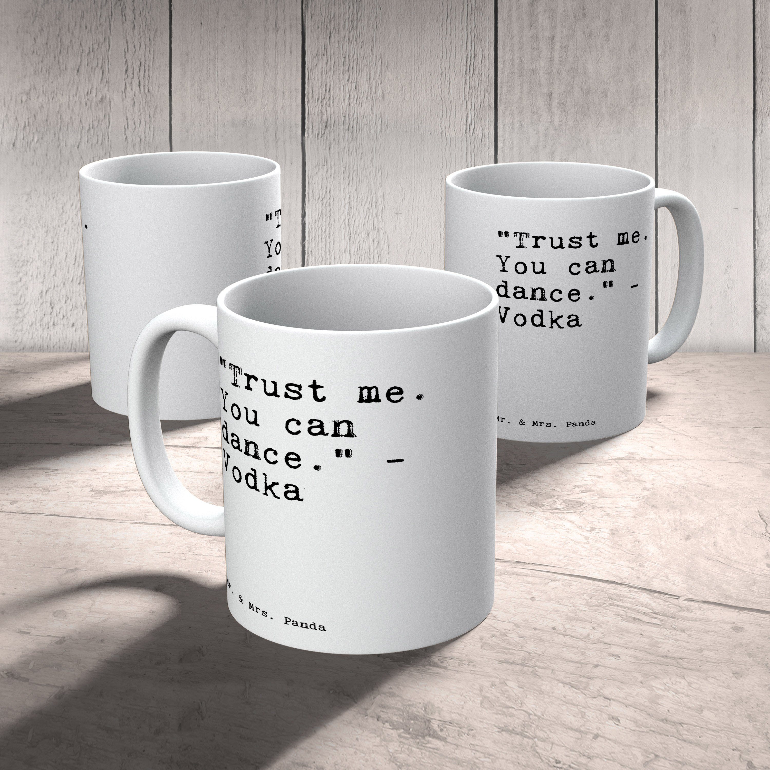 Tanzfläche, Panda You Freundin, "Trust Mrs. Tasse Keramik me. Spruch, Geschenk, Mr. Weiß can... & - -