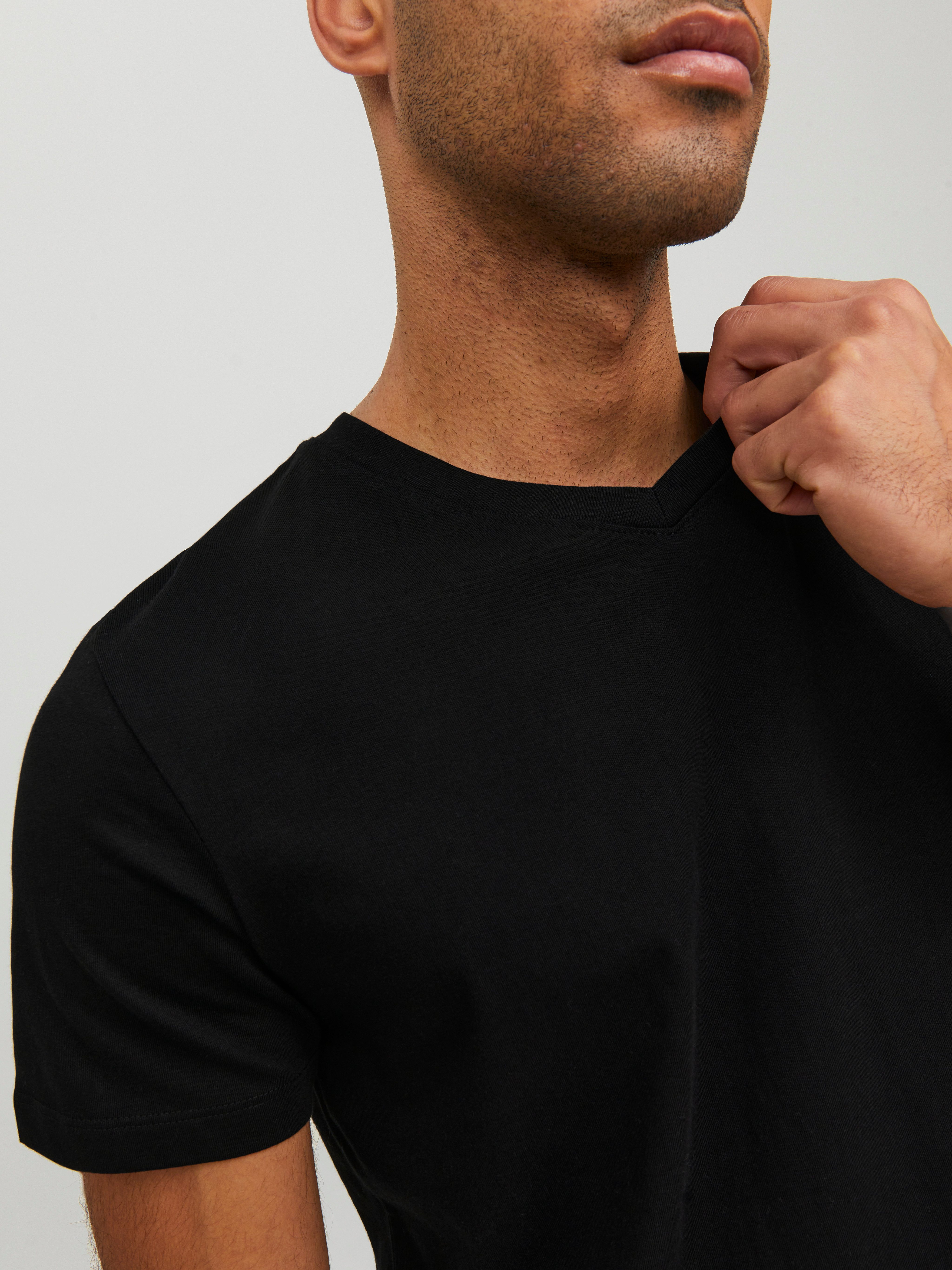 Jack & Jones V-Shirt JJEORGANIC BASIC TEE SS V-NECK 3PK MP (Packung, 3-tlg) – Bild 3 von 5