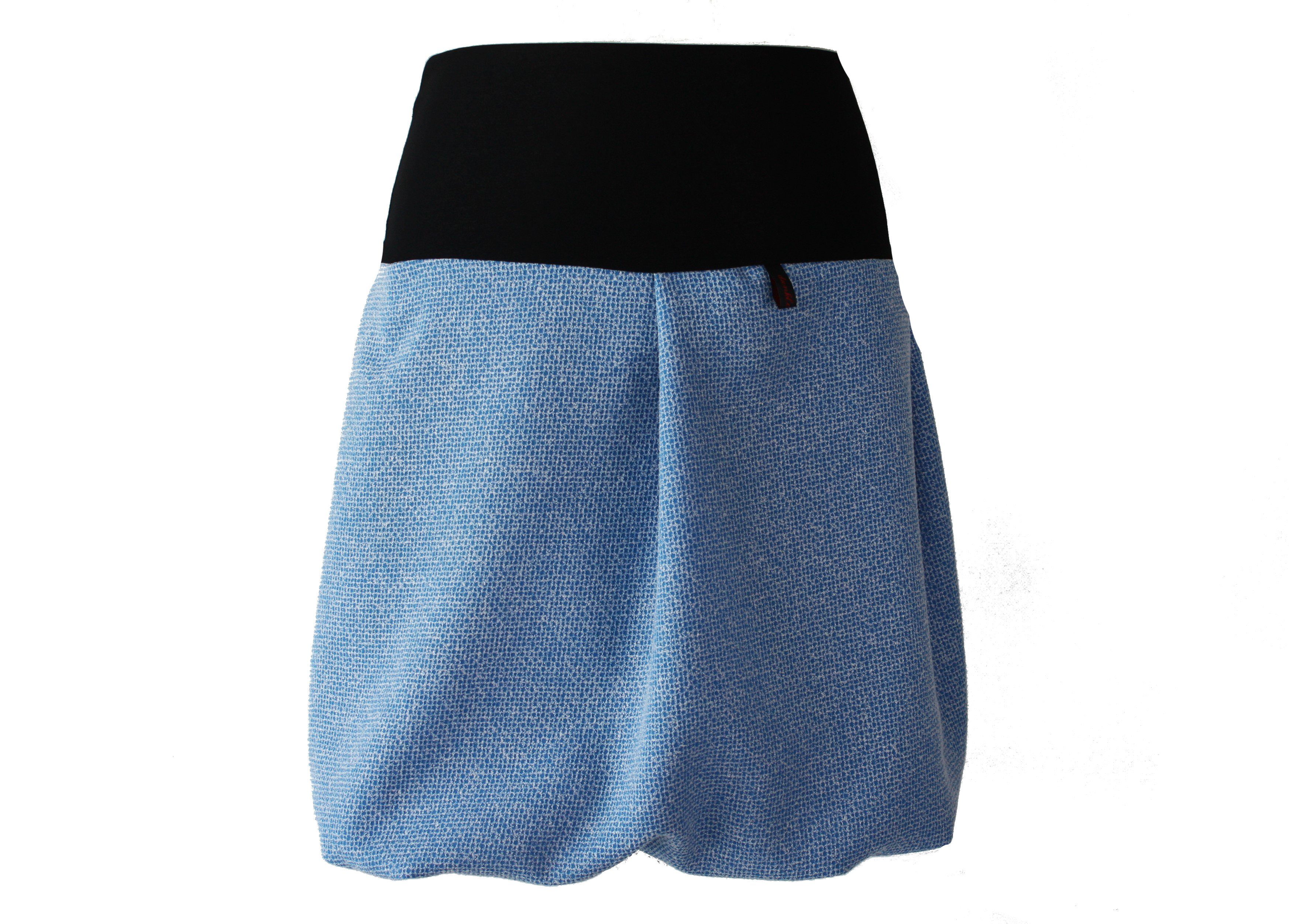 dunkle design A-Linien-Rock Boucle Blau Schwarz günstig online kaufen