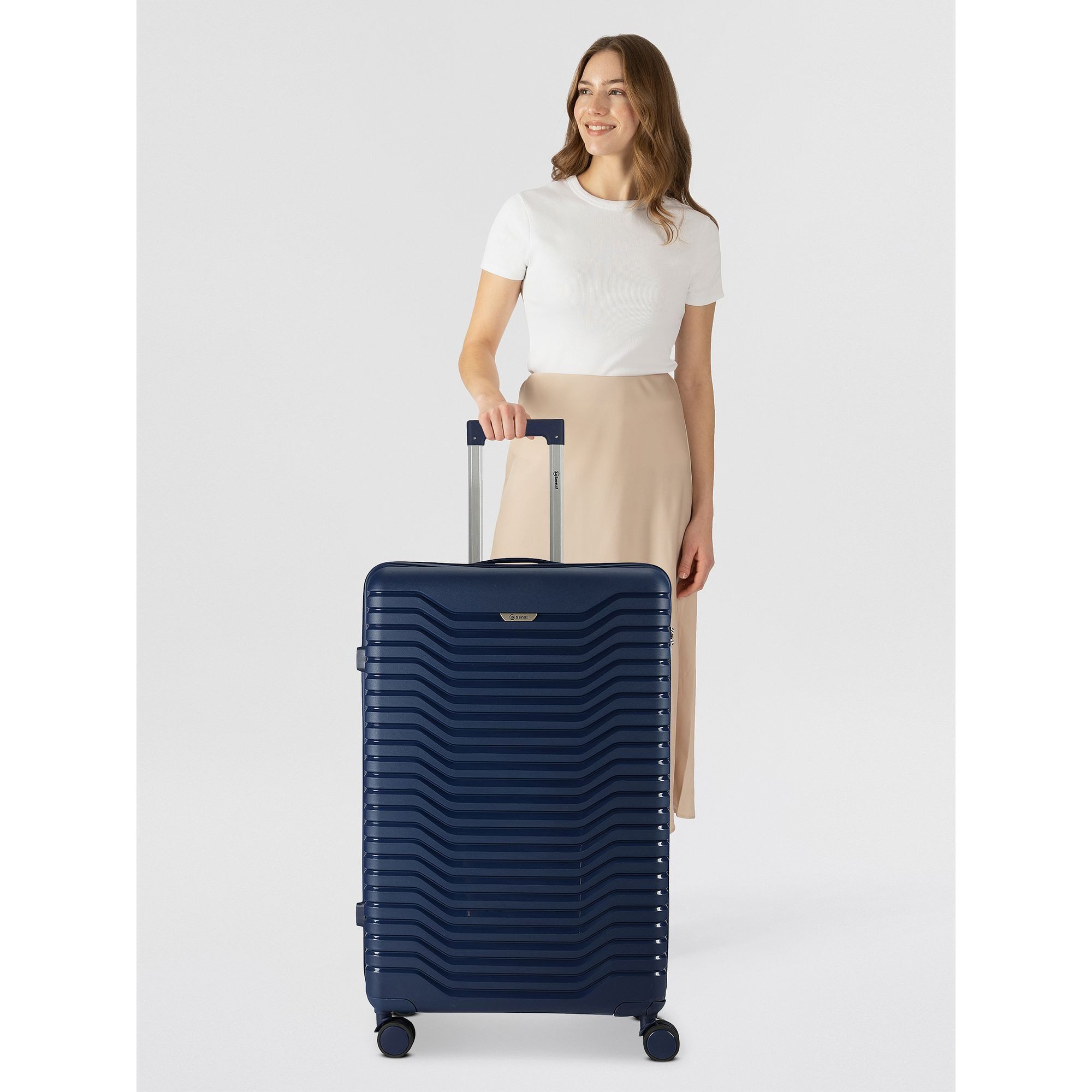 BENZI Hartschalen-Trolley 5820, 4 Rollen, Polypropylen