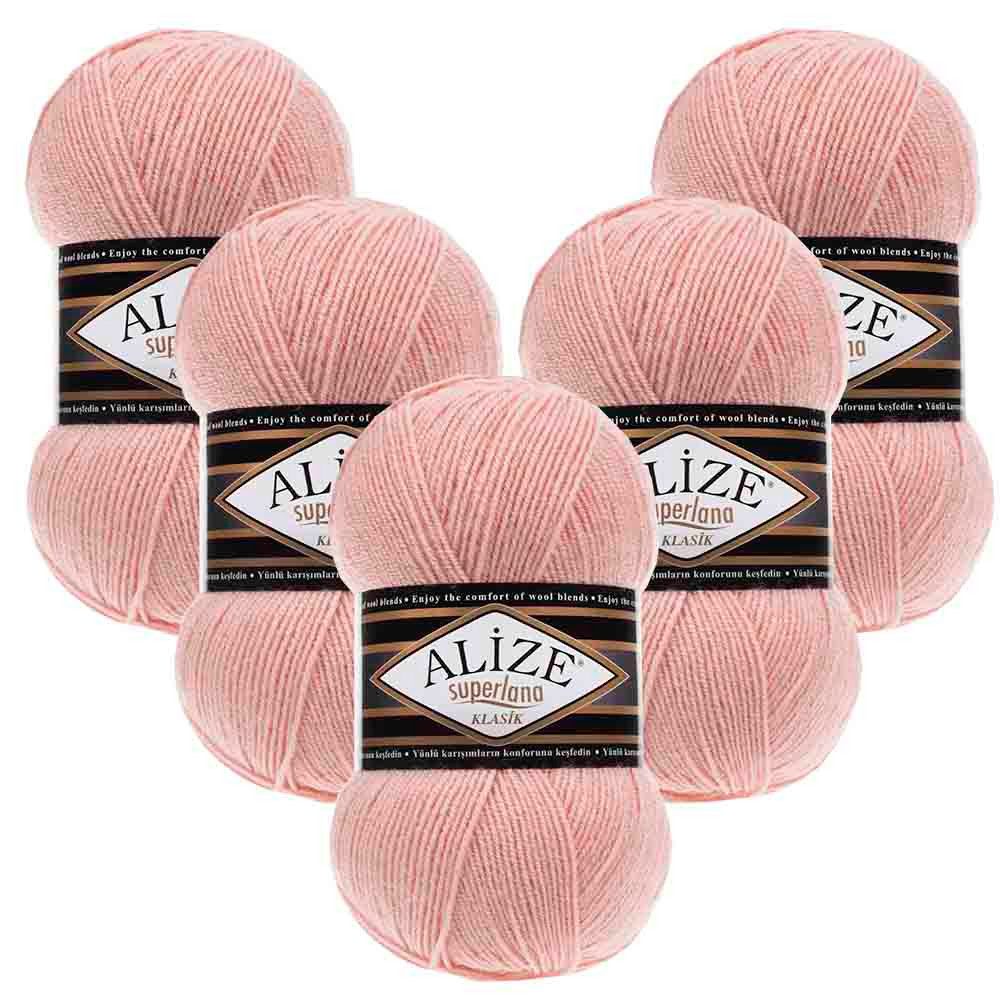 Alize 5 x ALIZE Superlana Klasik Häkelwolle, 280 m
