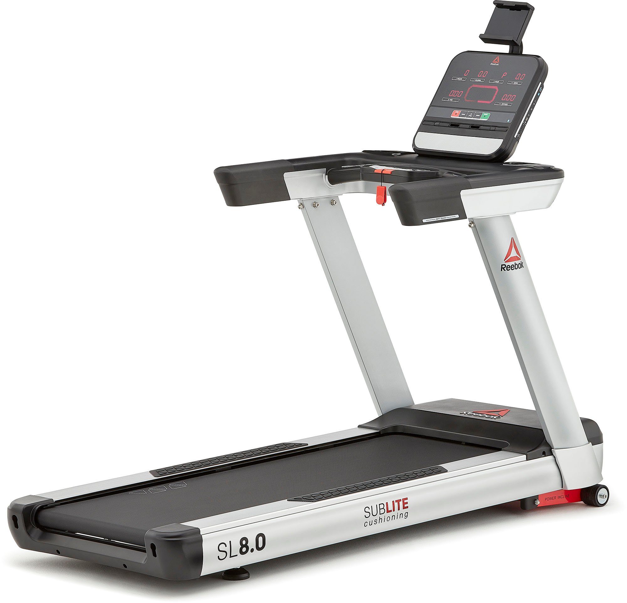 Reebok Laufband REEBOK SL8.0 (mit integrierten Handpulssensoren), bis max. 20 km/h, mit Steigung, 150 kg max. Benutzergewicht