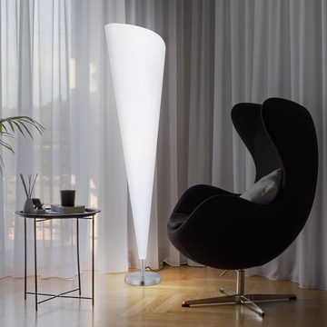 etc-shop LED Stehlampe, Leuchtmittel inklusive, Warmweiß, Steh Leuchte Trichter Design Decken Fluter Wohn Ess Zimmer