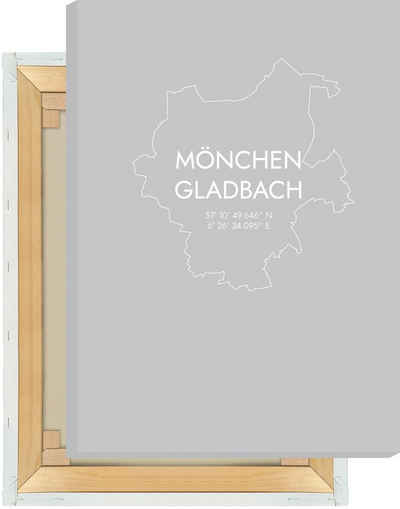 MOTIVISSO Leinwandbild Mönchengladbach Koordinaten #7