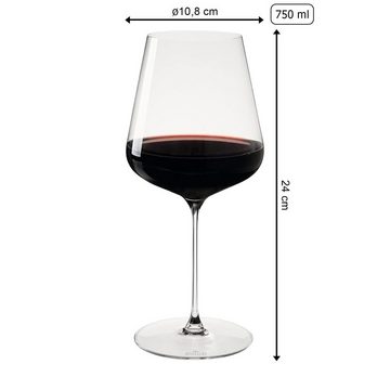 SPIEGELAU Rotweinglas Definition Bordeauxgläser 750 ml 6er Set, Glas