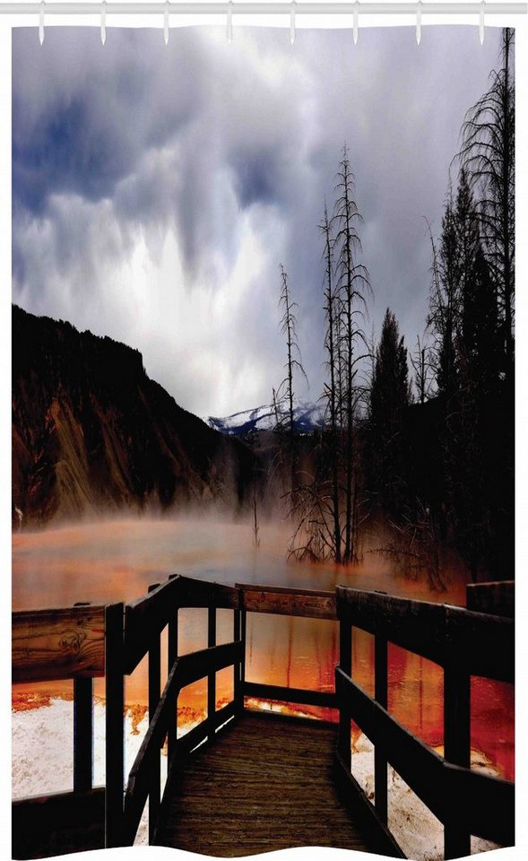 Abakuhaus Duschvorhang »Badezimmer Deko Set aus Stoff mit Haken« Breite 120 cm, Höhe 180 cm, Yellowstone stone~~POS=HEADCOMP Hot Spring Scenery online ...