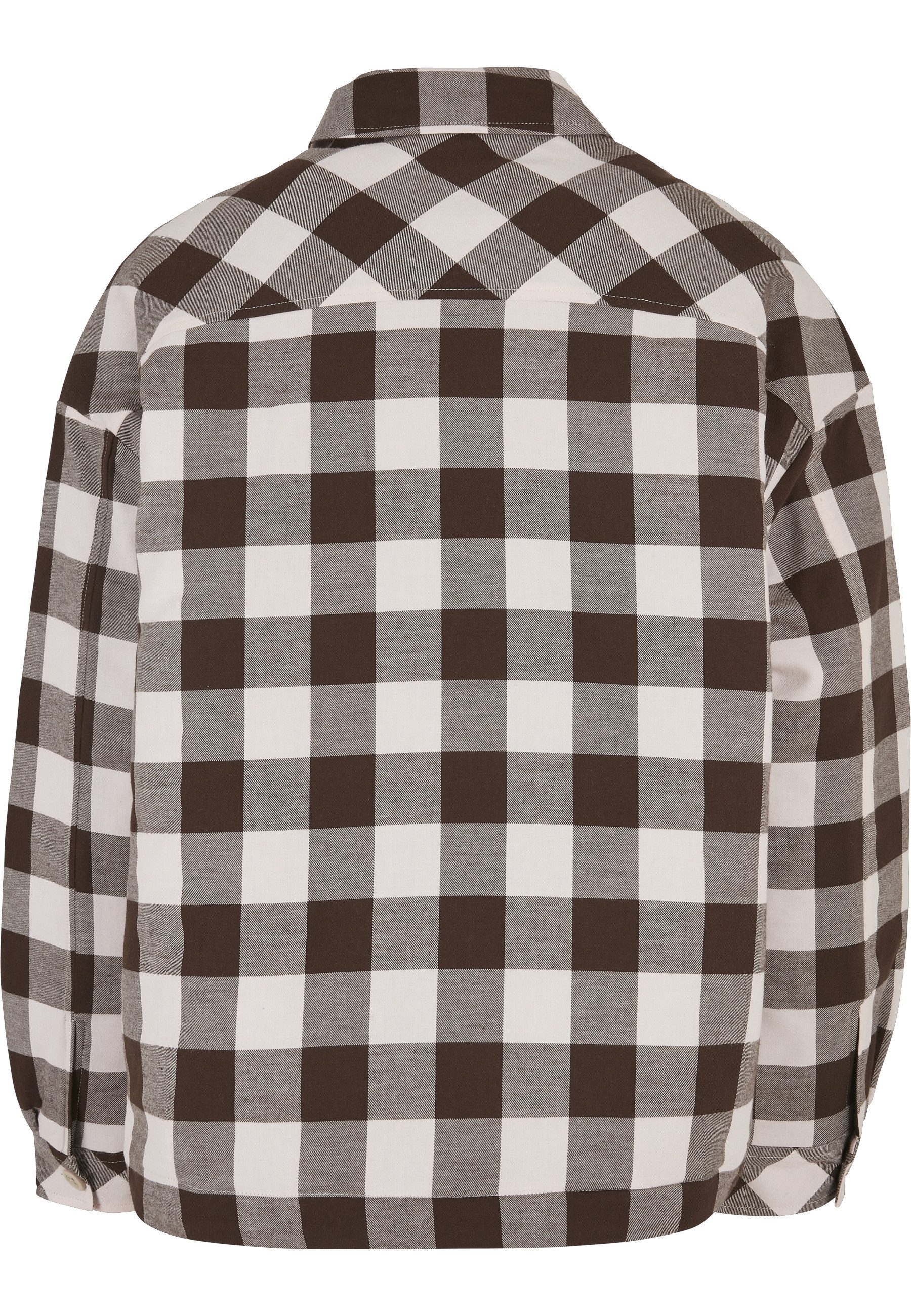 URBAN CLASSICS Langmantel Urban Classics Damen Ladies Flanell Padded Overshirt – Bild 2 von 5