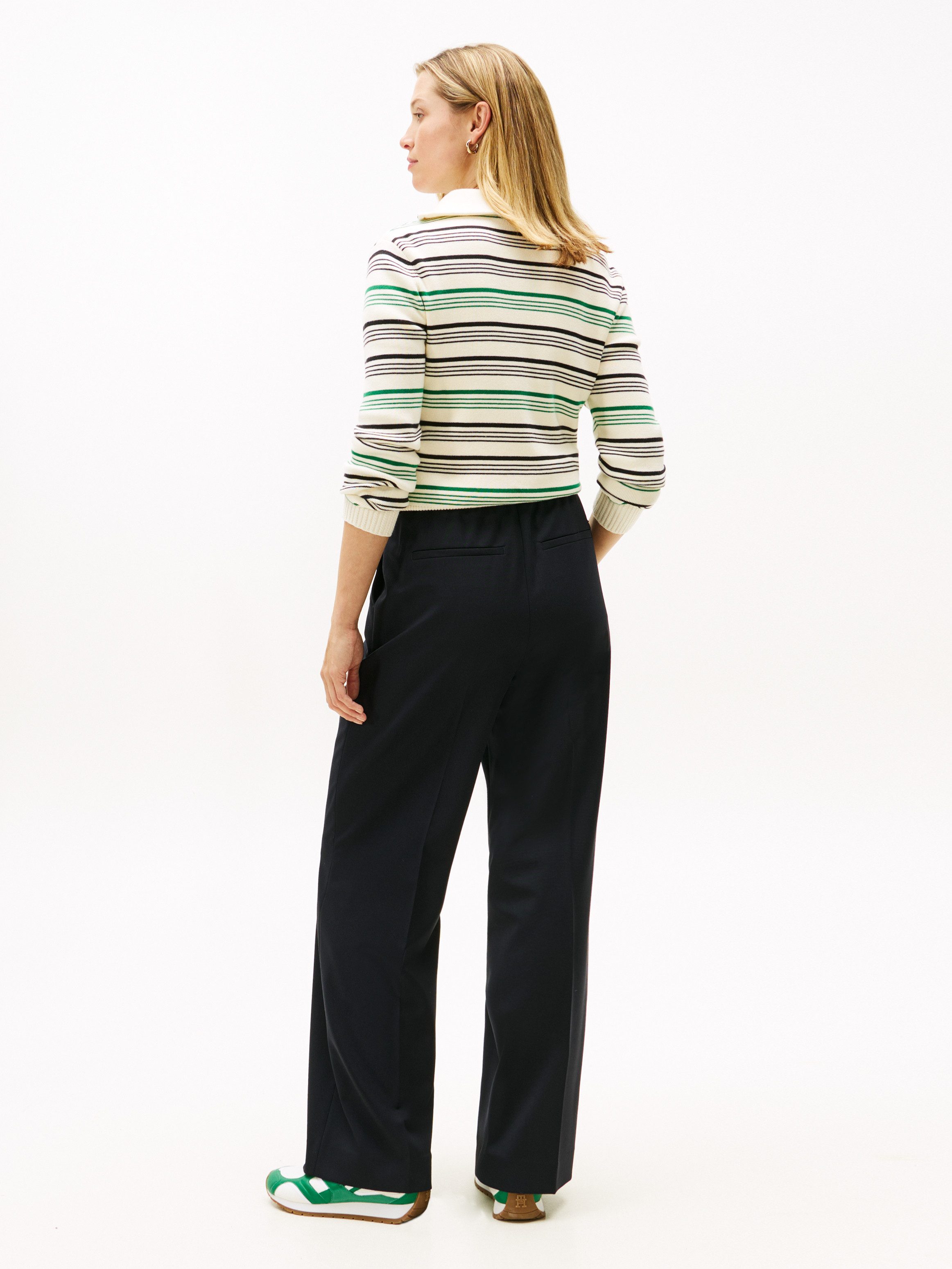 Tommy Hilfiger Anzughose TIMELESS WOOL WIDE LEG PANT mit Wolle