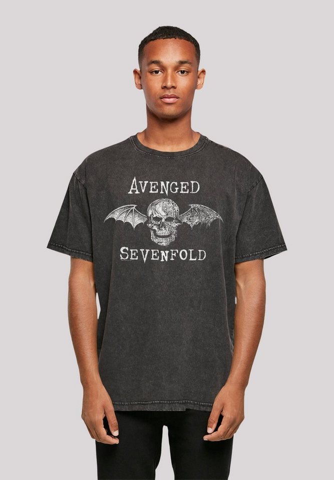 F4NT4STIC T-Shirt Avenged Sevenfold Rock Metal Band Cyborg Bat Premium  Qualität, Band, Rock-Musik, Hochwertige Baumwollqualität