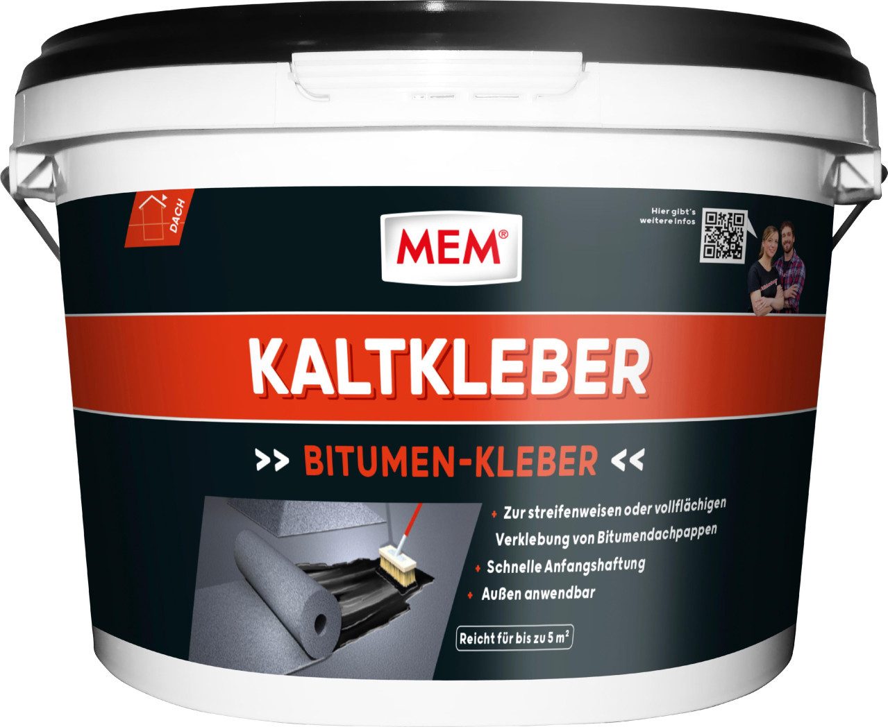 MEM Bauchemie Dichtungsband MEM Bitumen Kaltkleber 3 kg