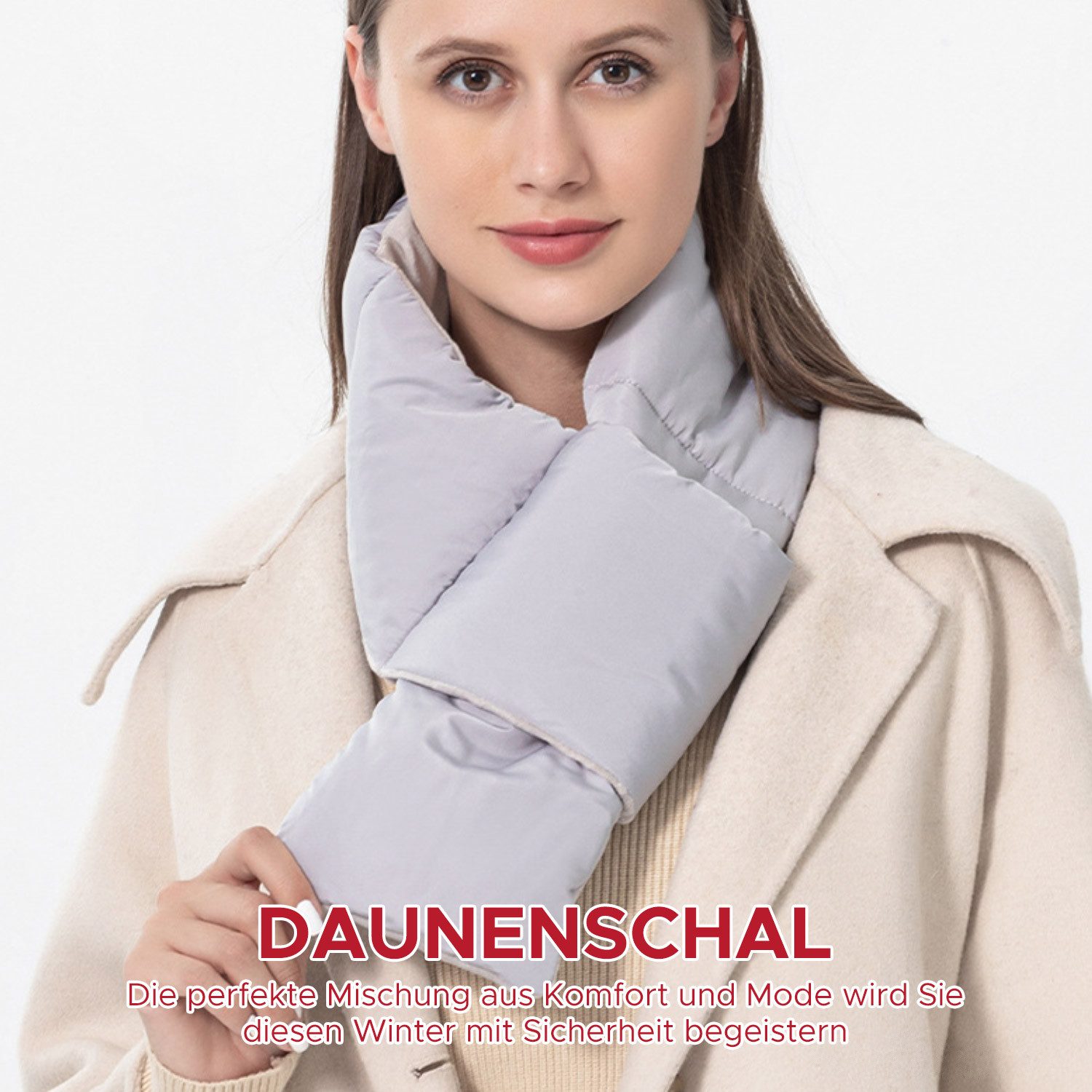 Refttenw Schal Warm Winter Schal Damen günstig online kaufen
