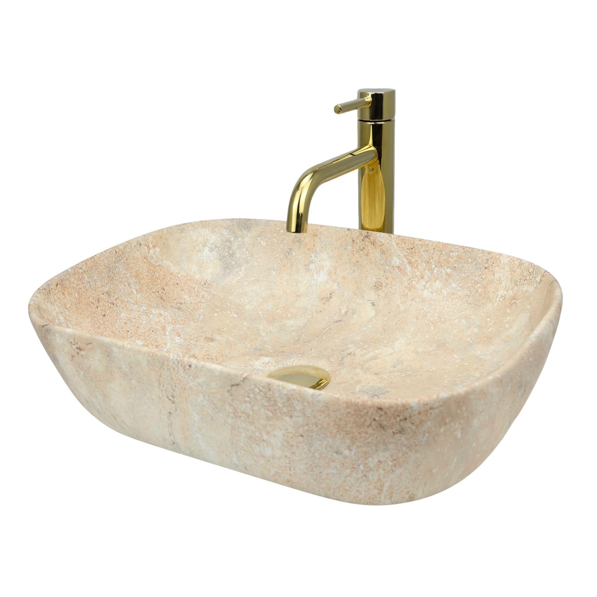 GTM Design Aufsatzwaschbecken BELINDA Modern Waschbeckenm Oval