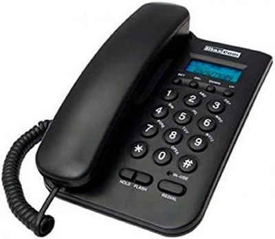 Maxcom Telefon mit Kabel und doppelter Anrufer-ID Haustelefon Festnetztelefon