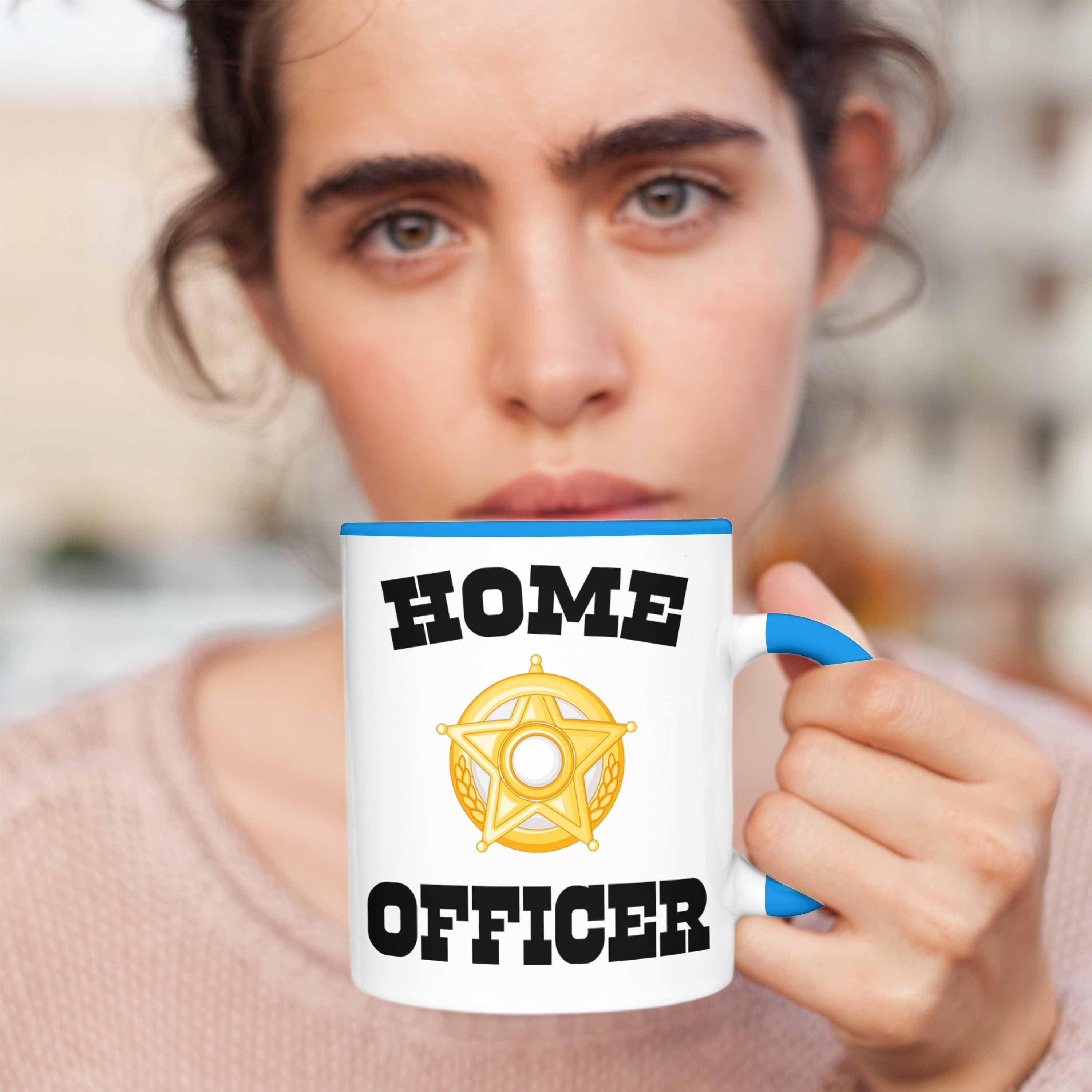 Frauen Office Lustig Geschenk Home Zubehör Tasse - Officer Homeoffice Trendation Blau Männer Trendation Geschenke Tasse Home Kaffeetasse Gadget