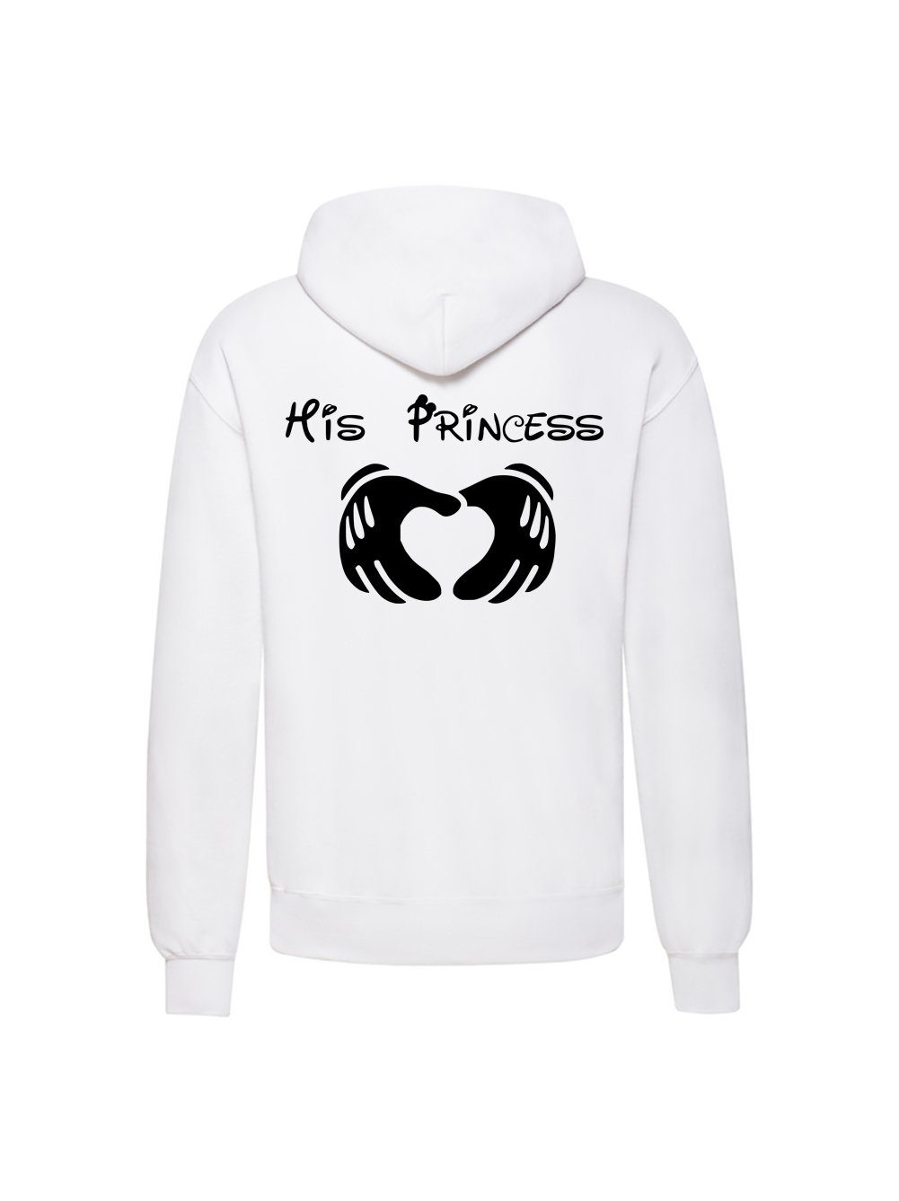 Couples Shop Kapuzenpullover Her Prince & His Princess Partner Hoodie Pullover mit modischem Print