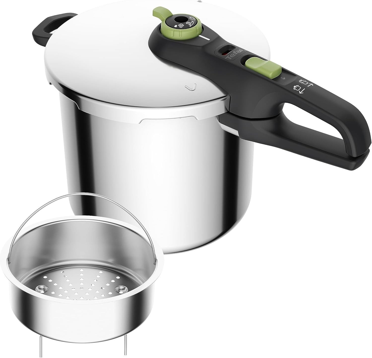 Tefal Schnellkochtopf Tefal P2584402 Secure Trendy Schnellkochtopf 8 L Korb alle Herdarten
