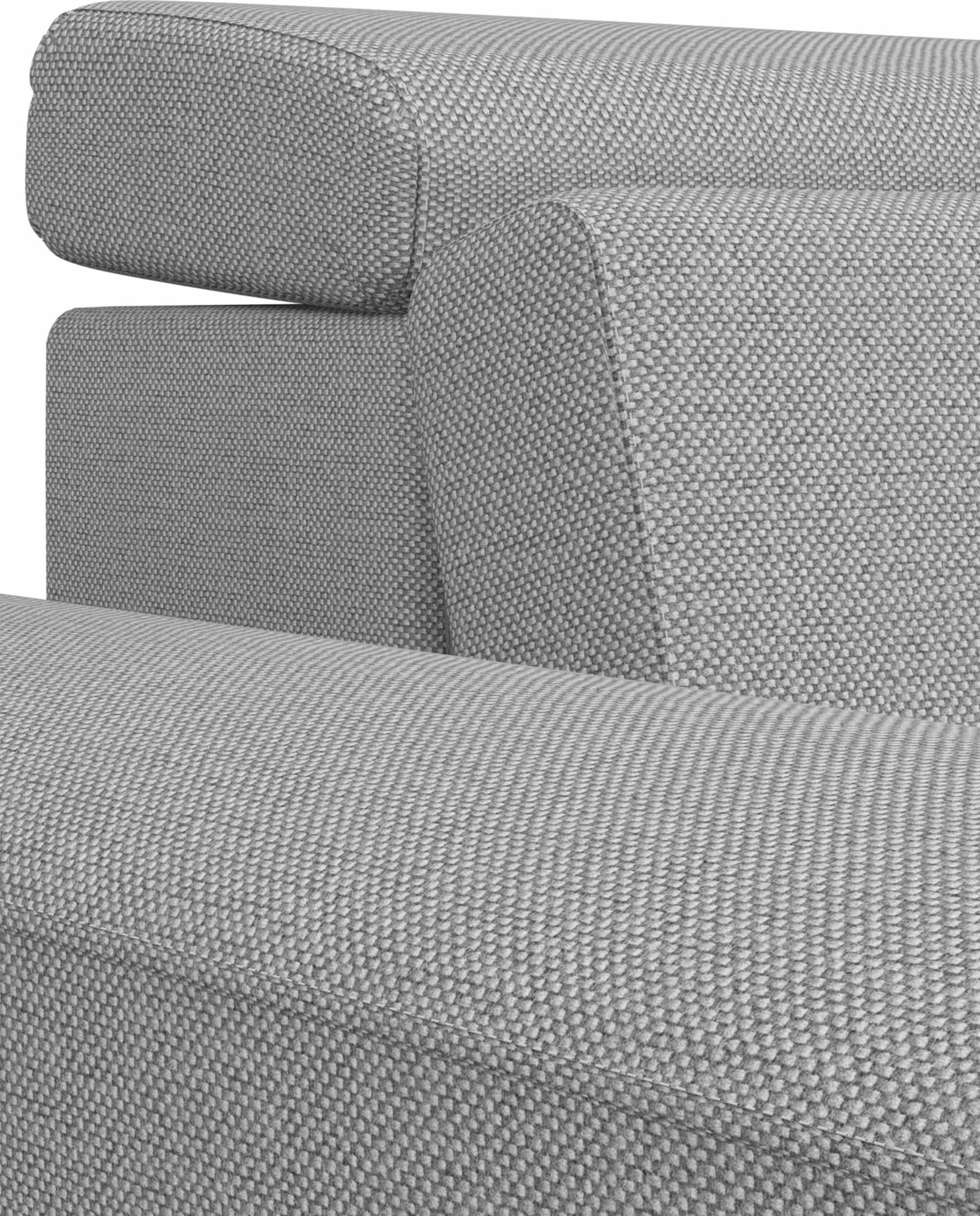 Stylefy Ecksofa Lino, L-Form, Sitzkomfort, inklusive im mit links stellbar, rechts frei Bettfunktion, und Bettkasten Raum Kopfteilverstellung bestellbar, mane Eckcouch, oder