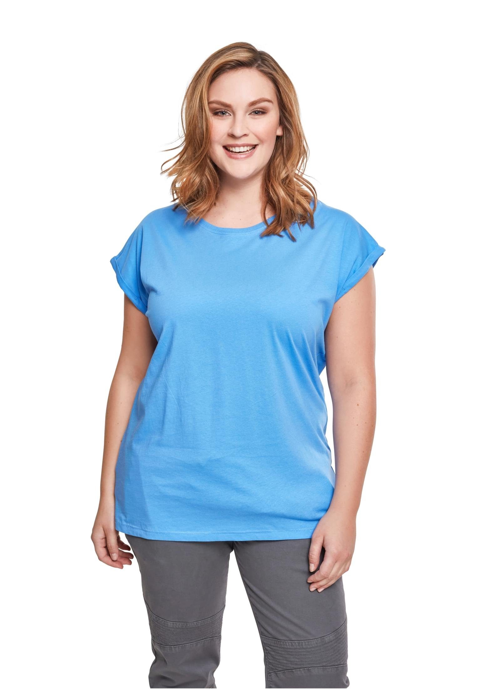 URBAN CLASSICS T-Shirt TB771 horizonblue Extended Shoulder