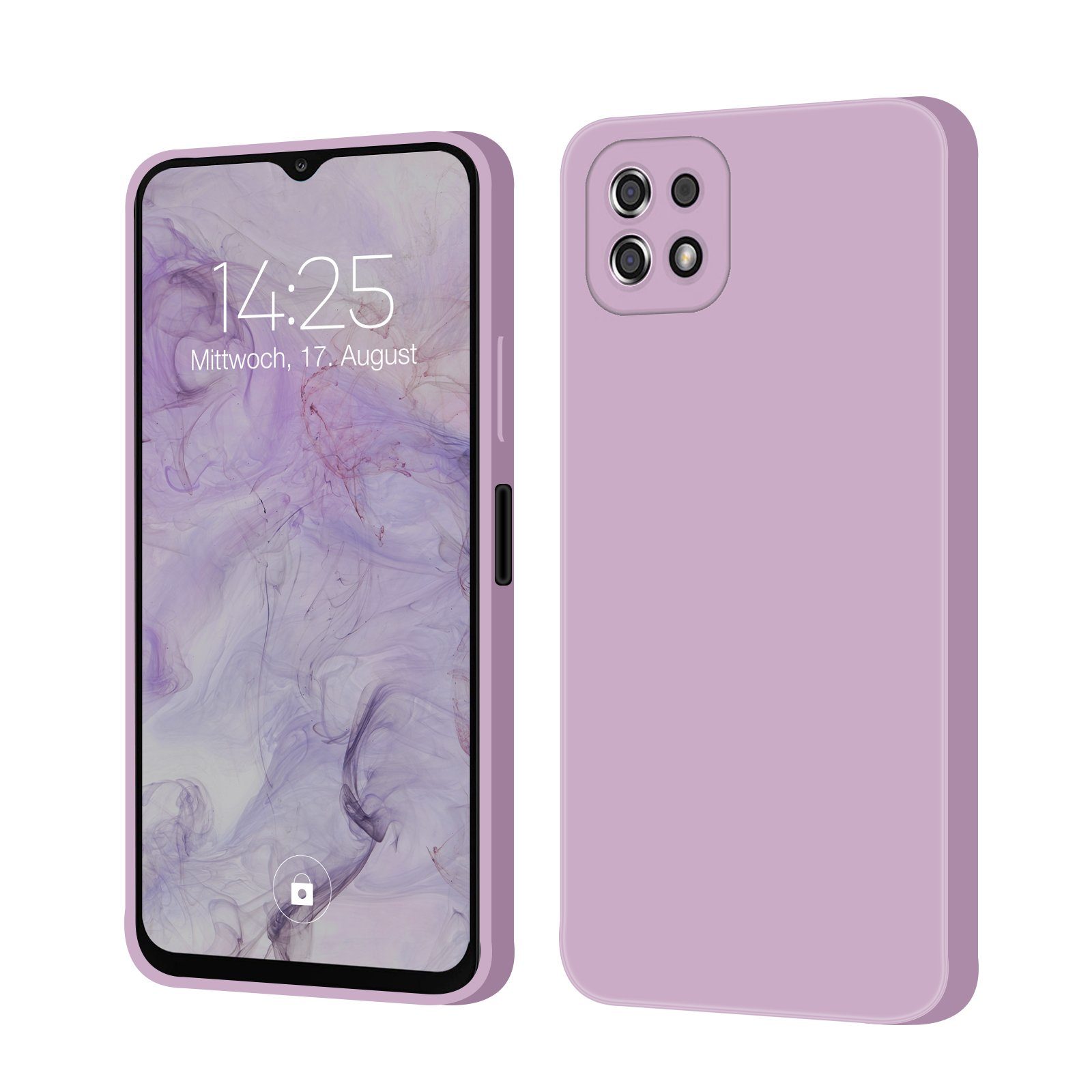 Tec-Expert Handyhülle SoftGrip Cover Hülle für Samsung Galaxy A22 5G, Handy Case Bumper integrierter Kameraschutz flexibel