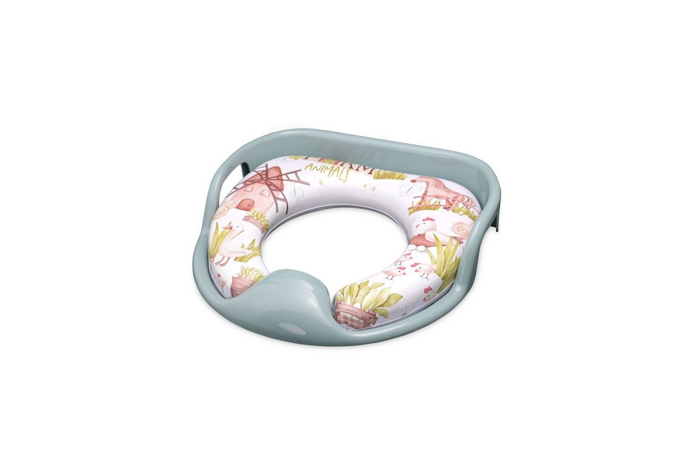 Thumbnail - Lorelli Baby-Toilettensitz Toilettensitz weich Handgriffe, 6 cm, gepolstertes Sitzkissen, Spritzschutz