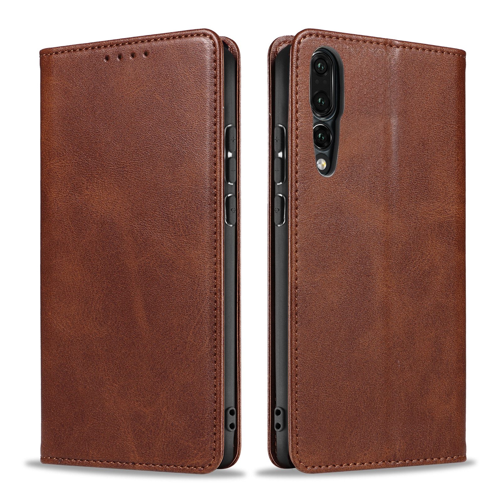 Tec-Expert Handyhülle Tasche Hülle für Huawei P20 Pro 6.1 Zoll, 6.1 ", Cover Klapphülle Case mit Kartenfach Fliphülle aufstellbar